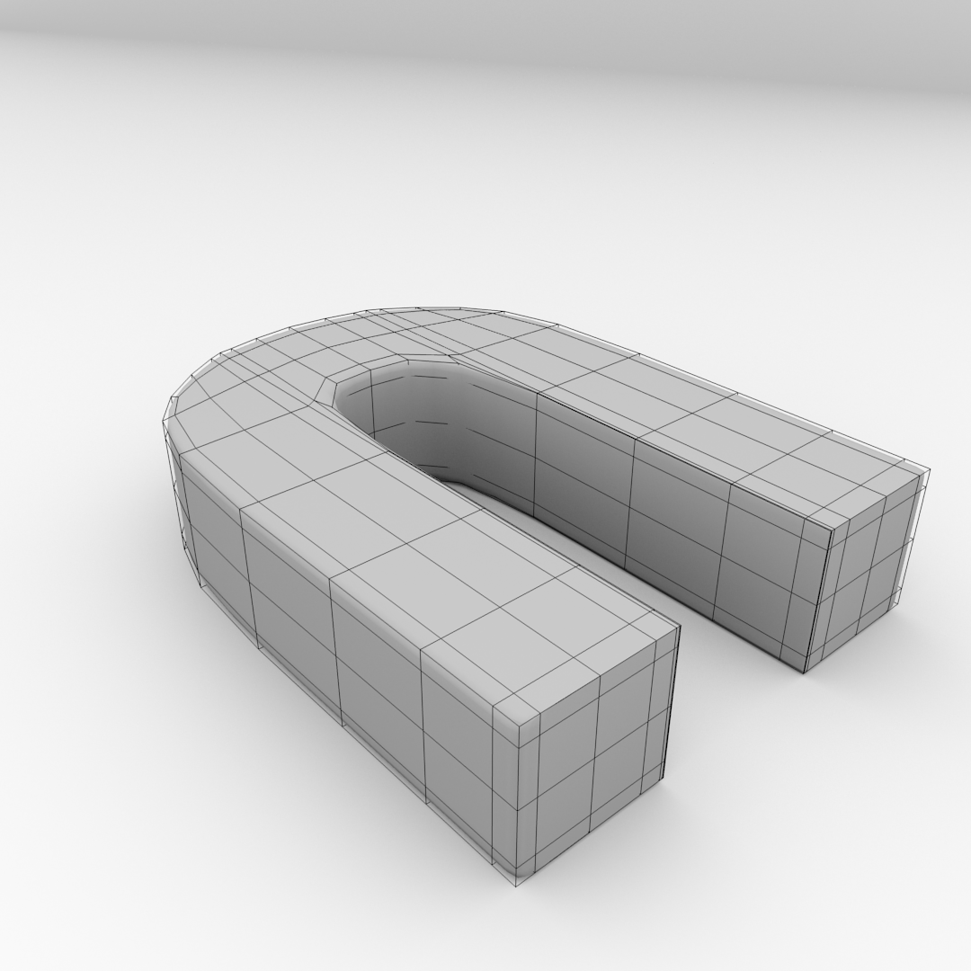 Magnet symbol 3D model | CGTrader
