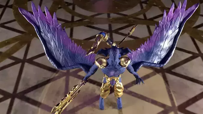 ZlA Character  Low-poly 3D model