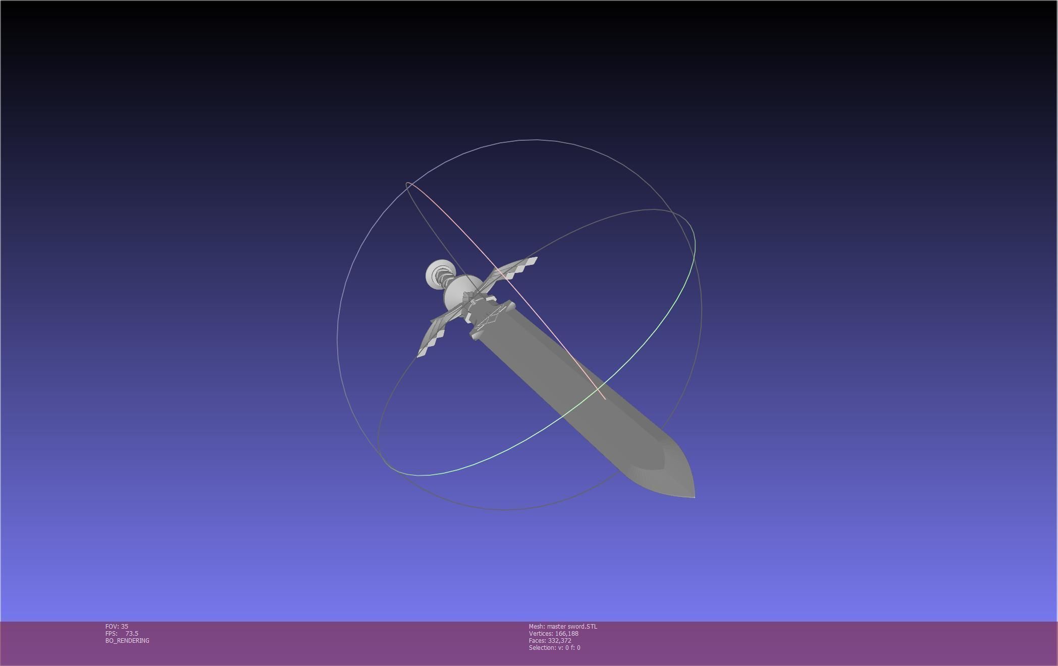 Zelda Master Sword Printable Assembly 3D print model_60