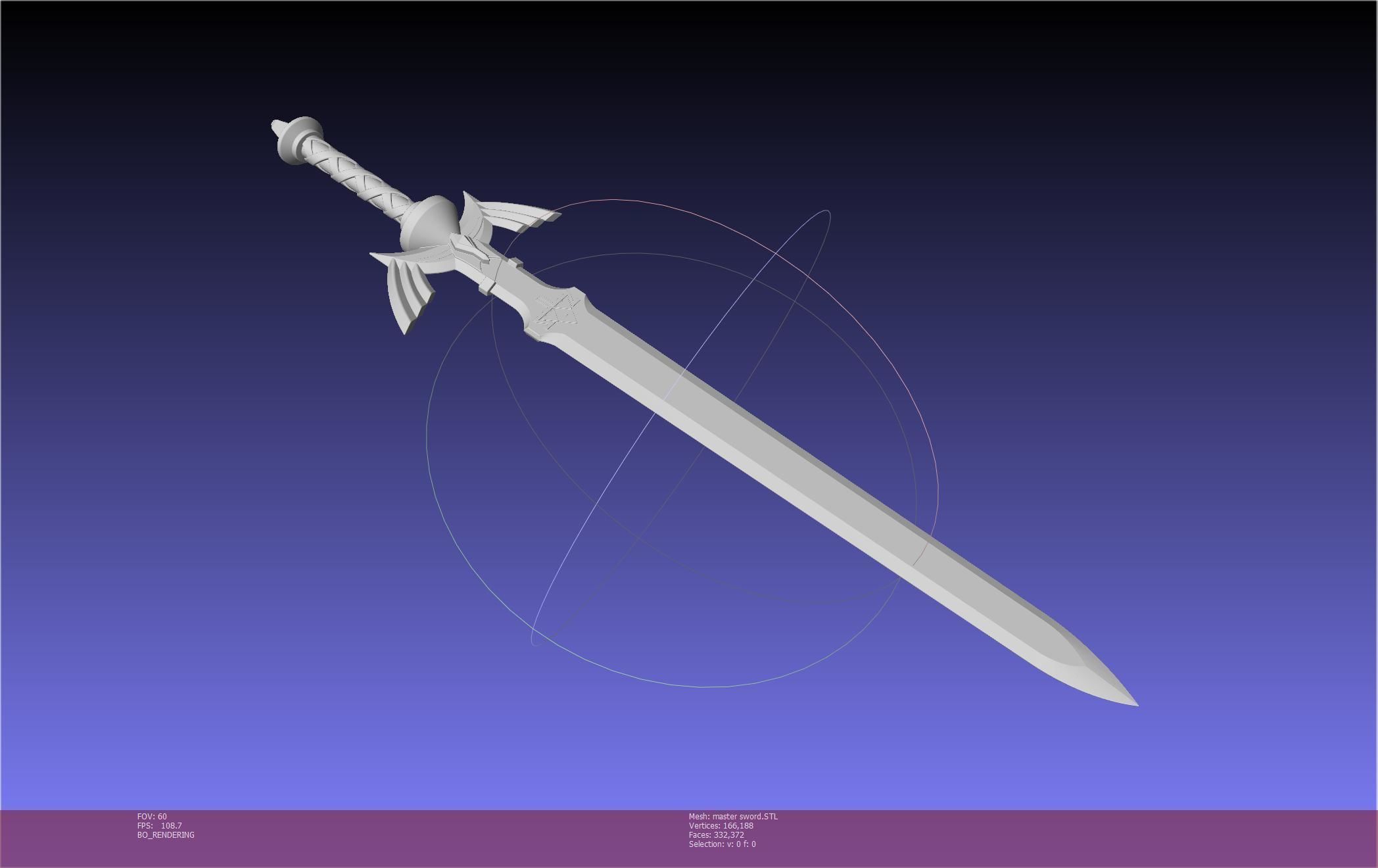 Zelda Master Sword Printable Assembly 3D print model_5