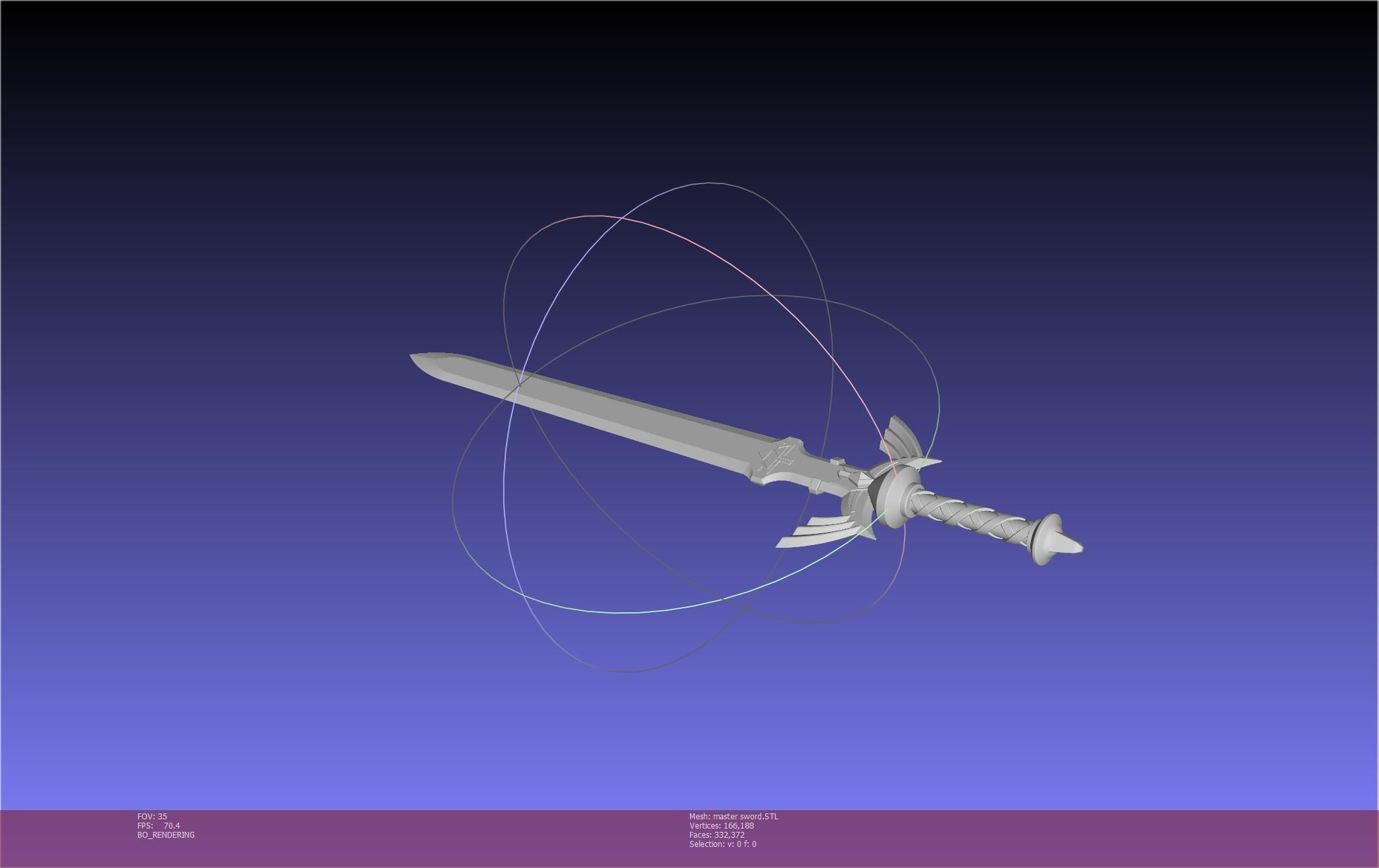 Zelda Master Sword Printable Assembly 3D print model_87