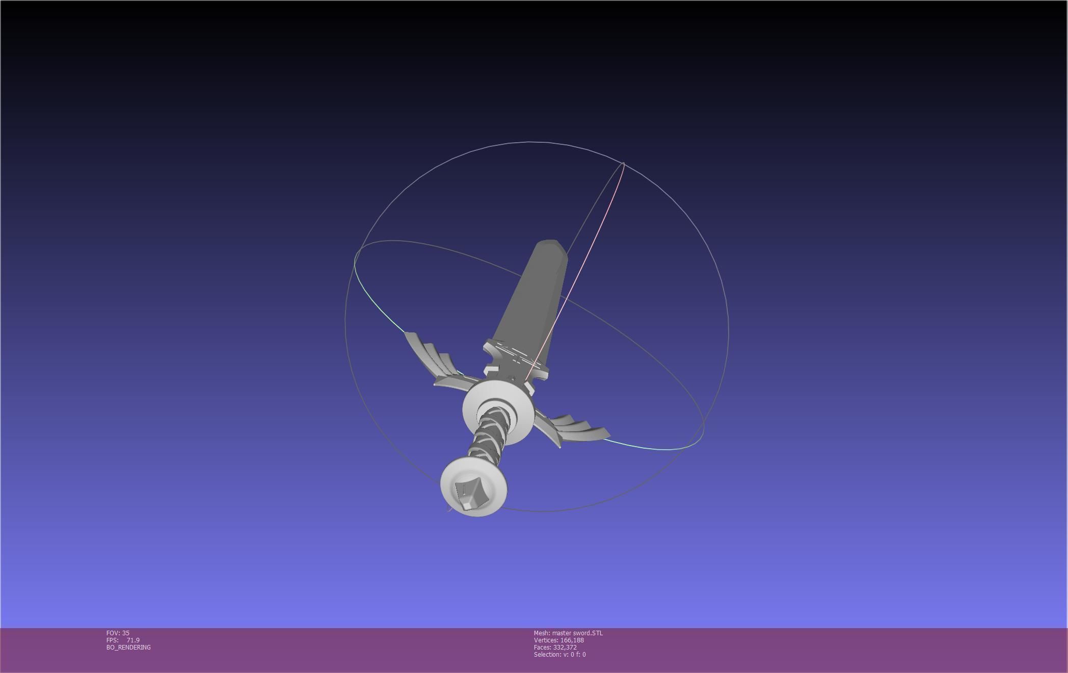 Zelda Master Sword Printable Assembly 3D print model_74