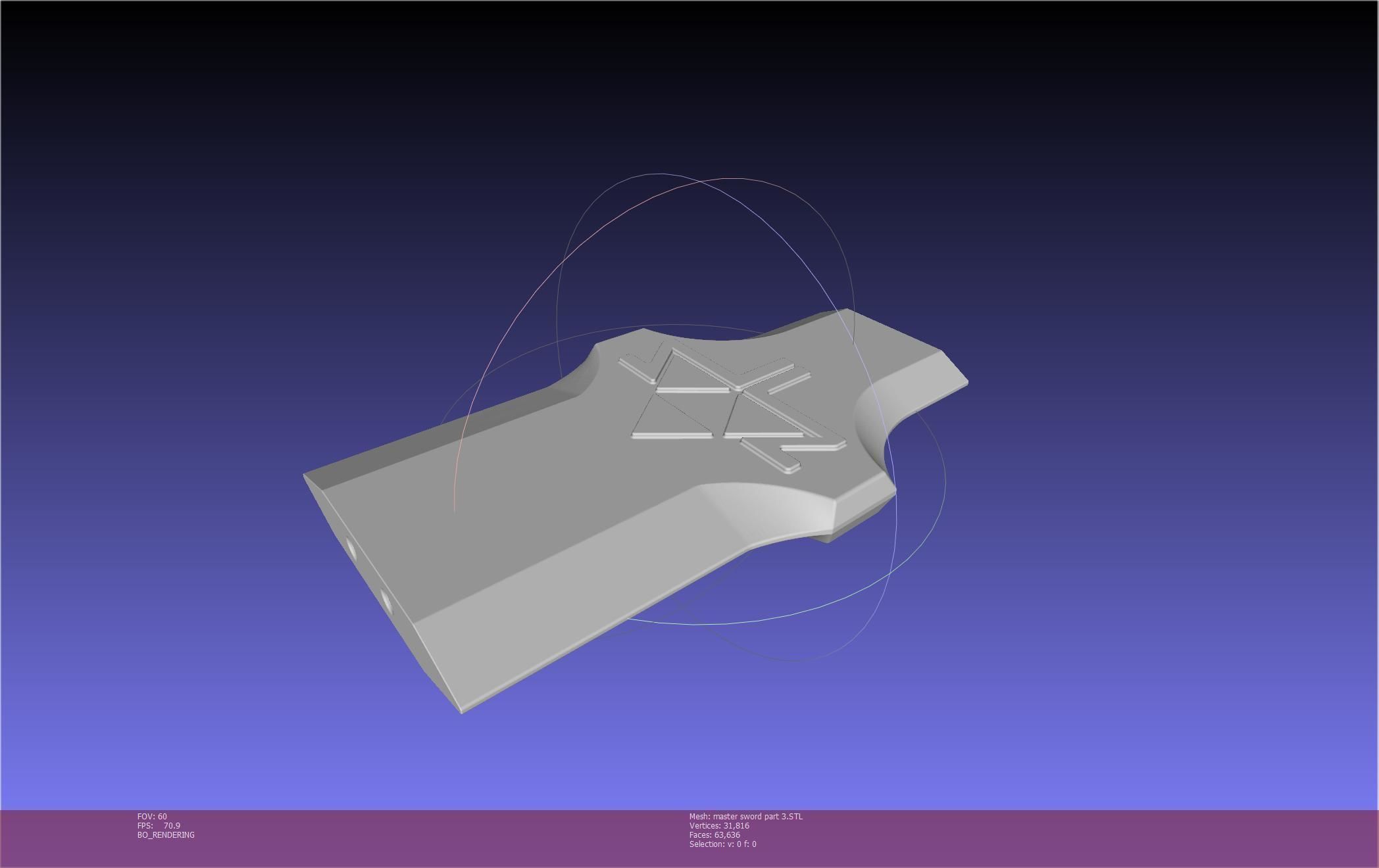 Zelda Master Sword Printable Assembly 3D print model_127