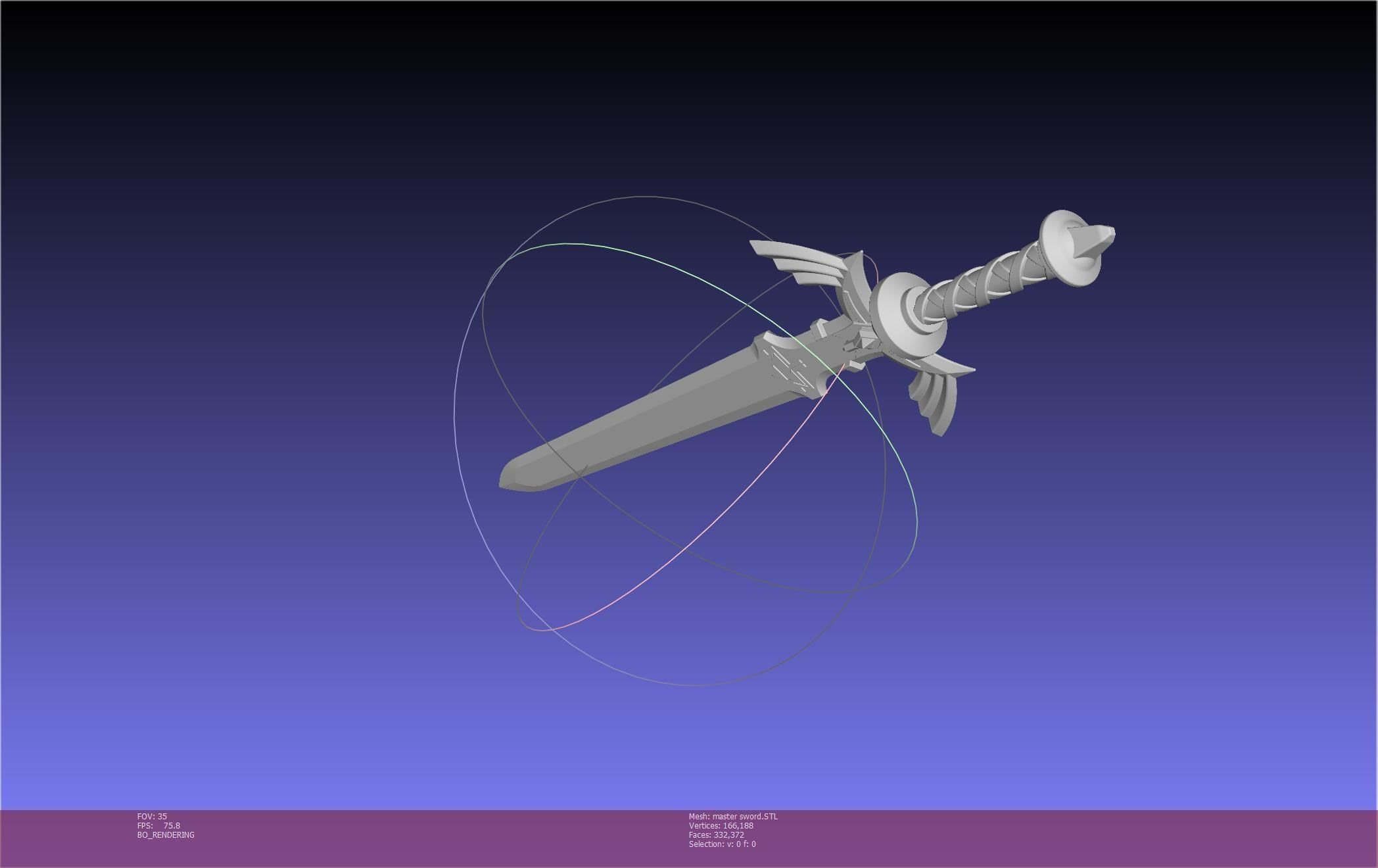 Zelda Master Sword Printable Assembly 3D print model_76