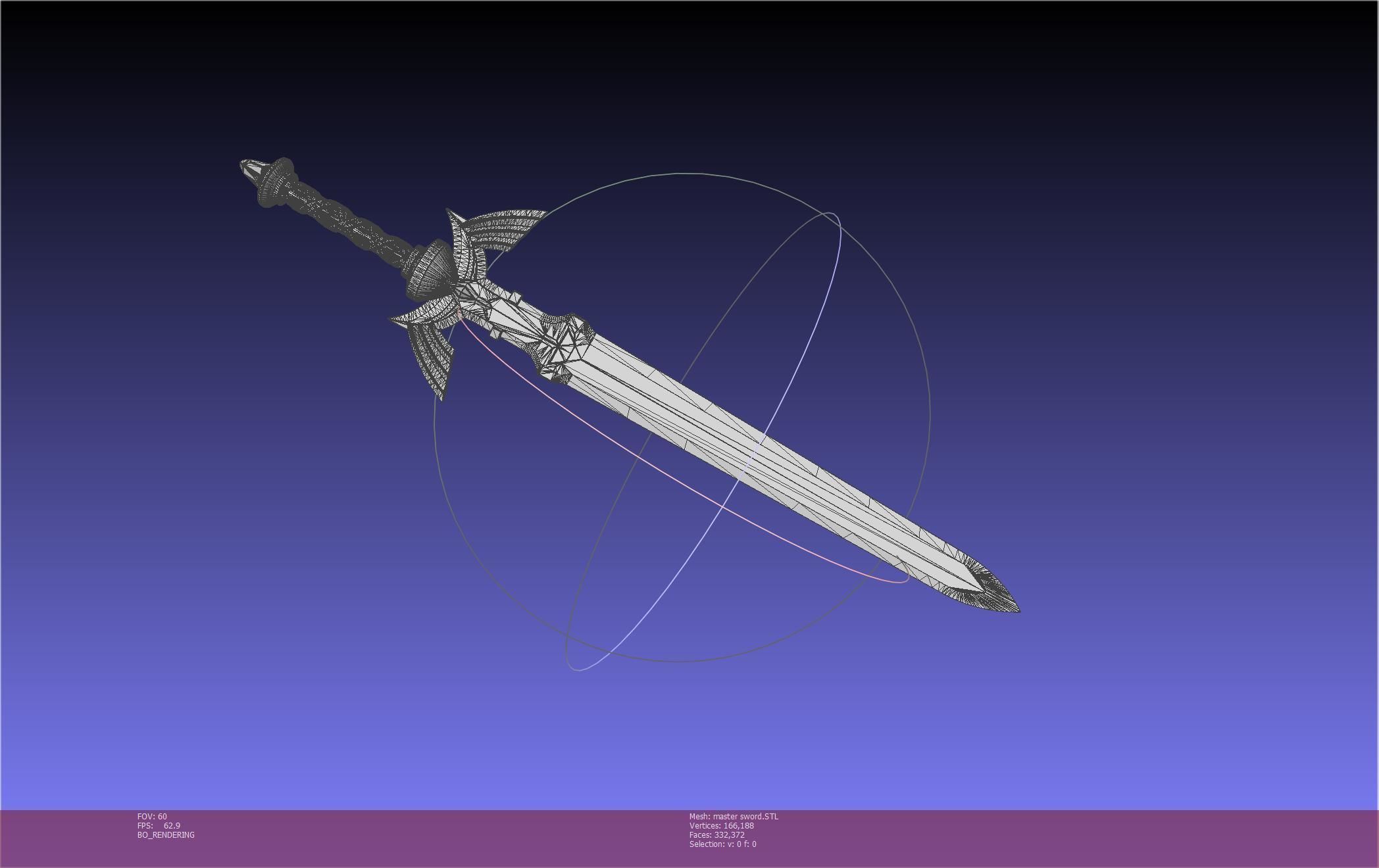 Zelda Master Sword Printable Assembly 3D print model_11