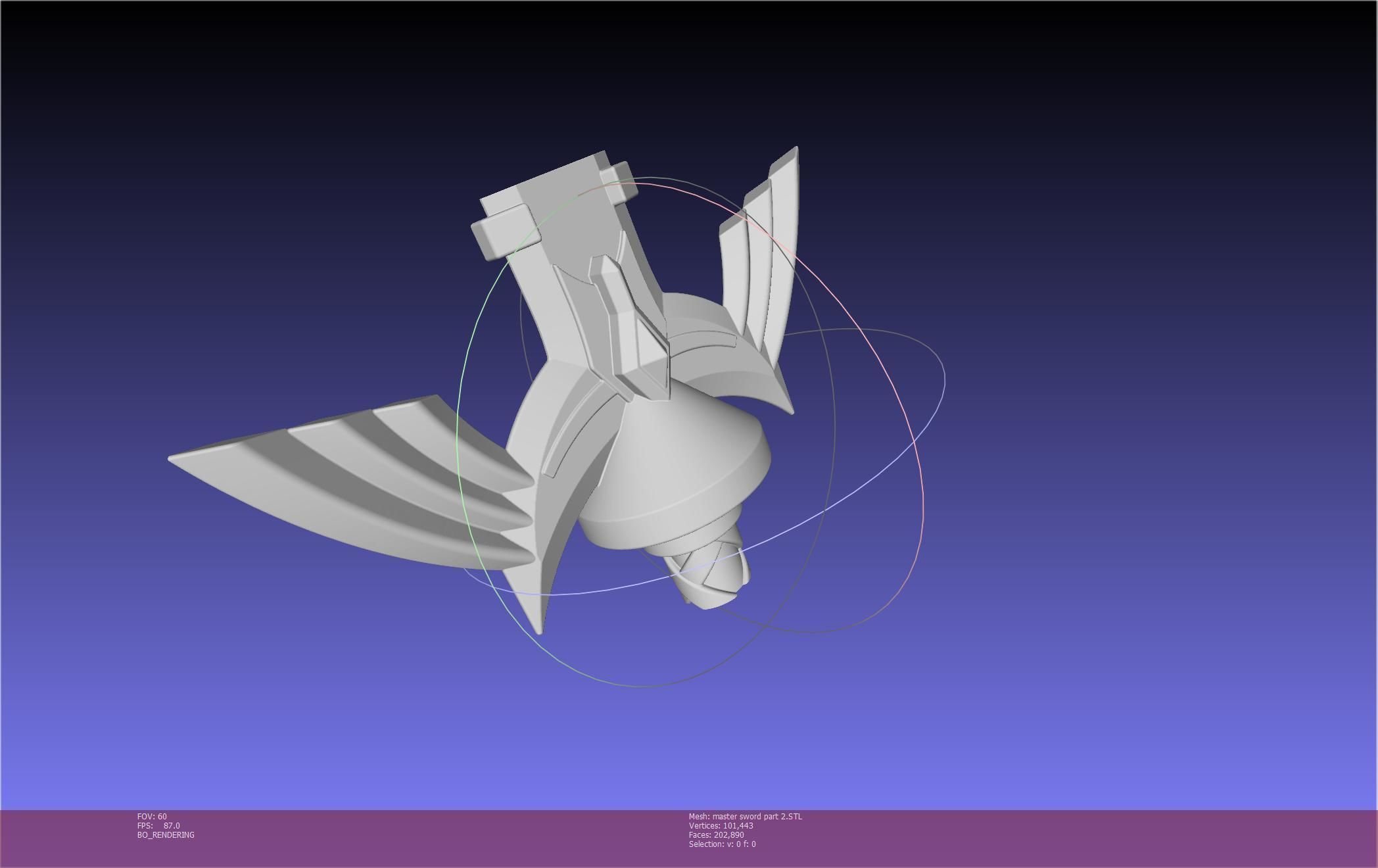 Zelda Master Sword Printable Assembly 3D print model_119