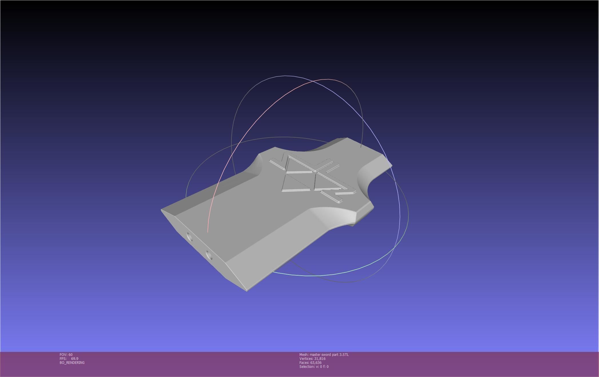 Zelda Master Sword Printable Assembly 3D print model_129