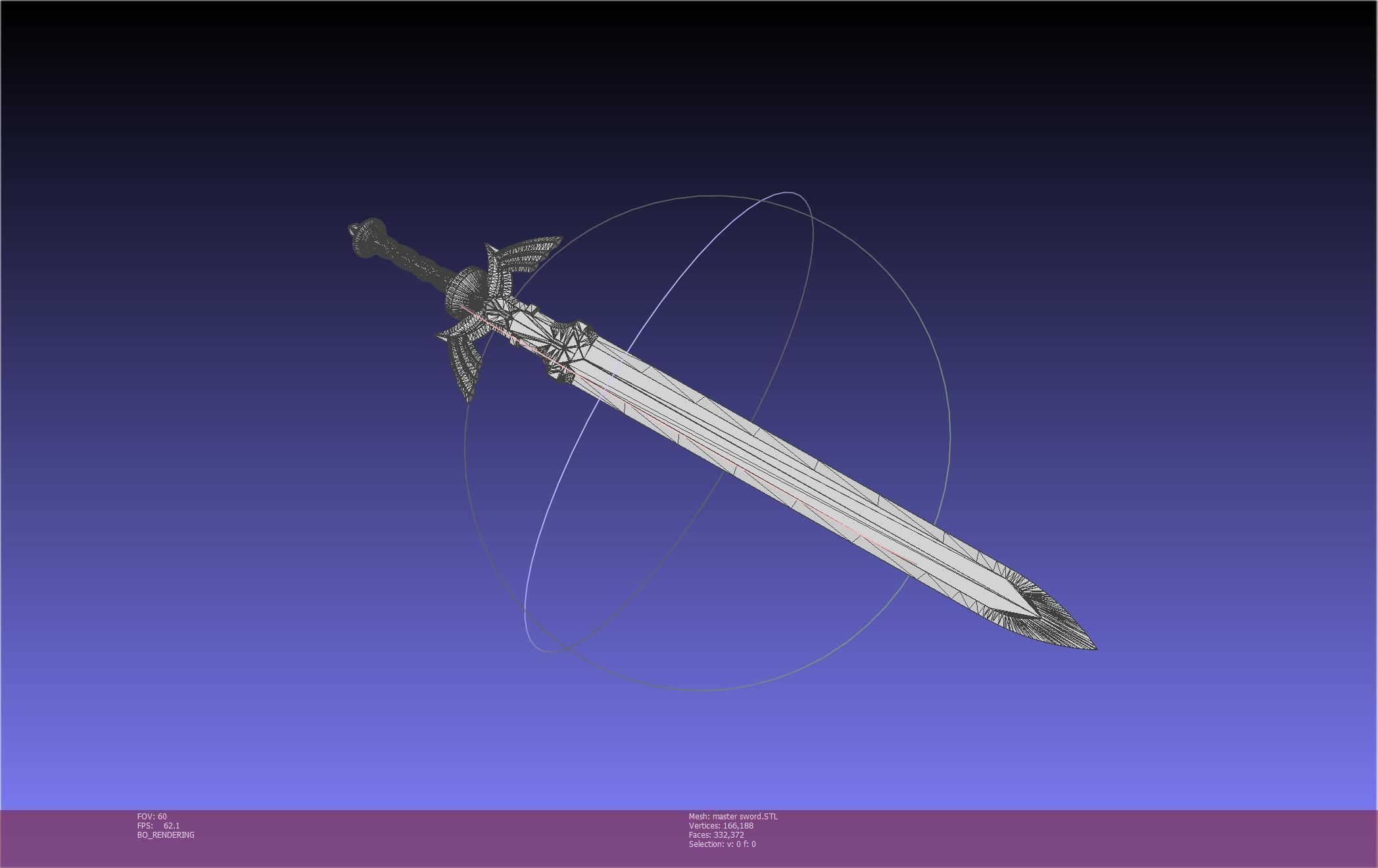 Zelda Master Sword Printable Assembly 3D print model_10