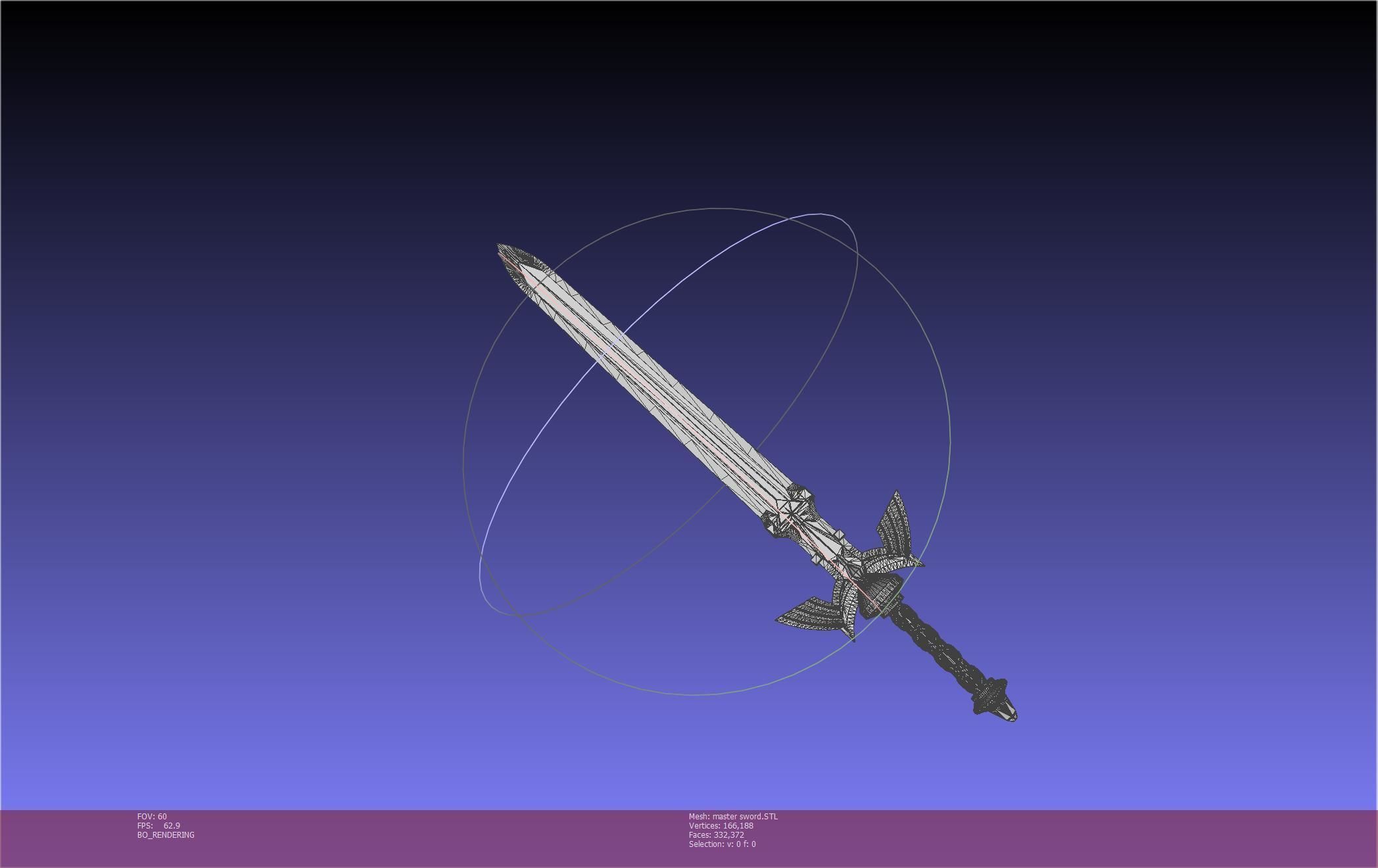 Zelda Master Sword Printable Assembly 3D print model_21