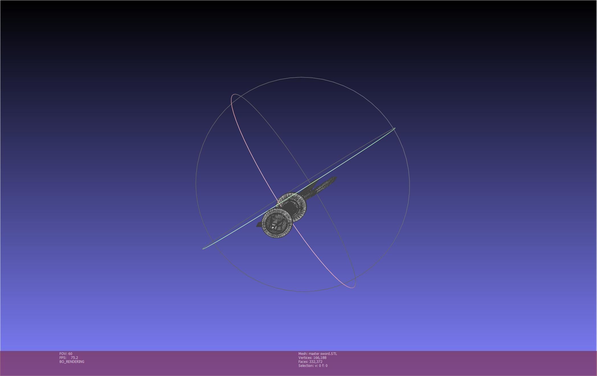 Zelda Master Sword Printable Assembly 3D print model_25