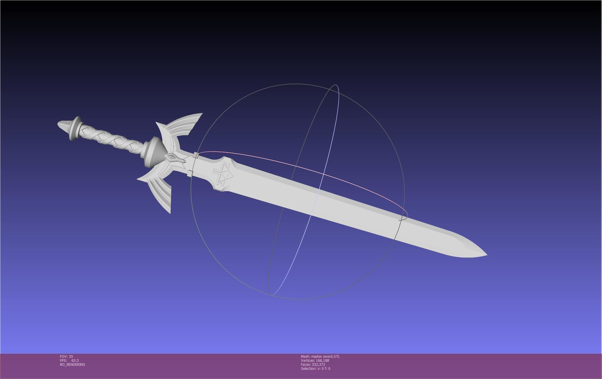 Zelda Master Sword Printable Assembly 3D print model_58