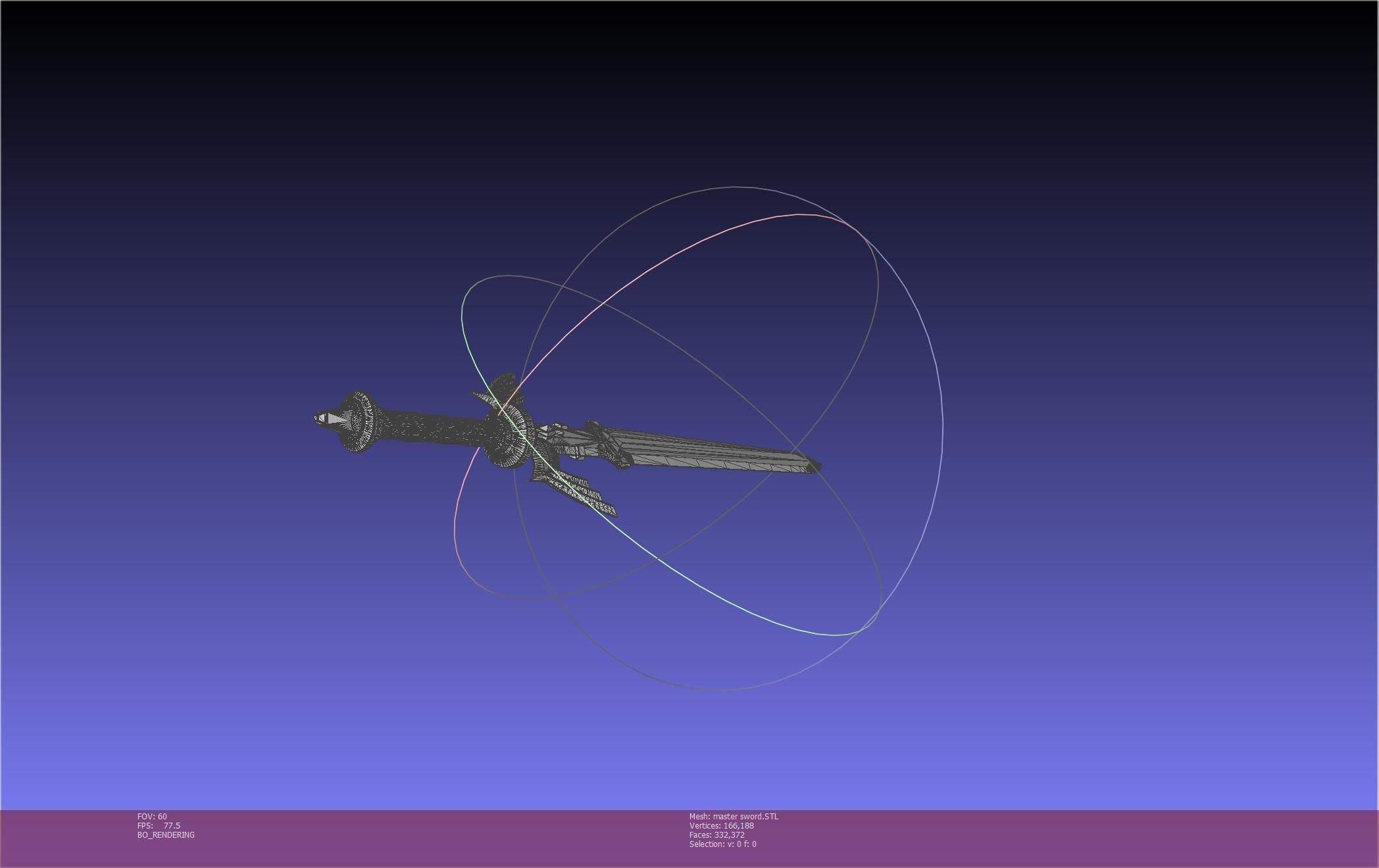 Zelda Master Sword Printable Assembly 3D print model_41