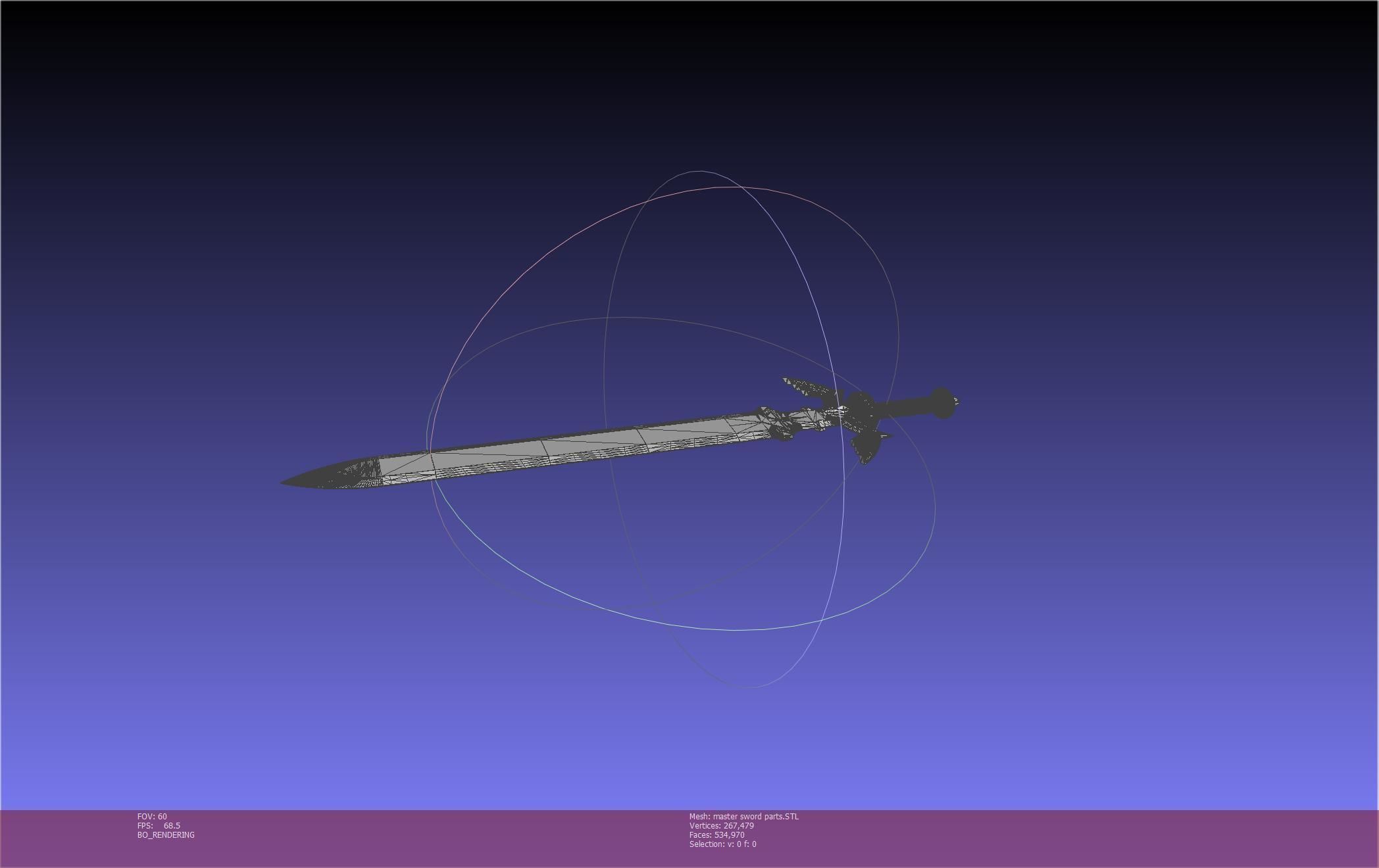 Zelda Master Sword Printable Assembly 3D print model_144