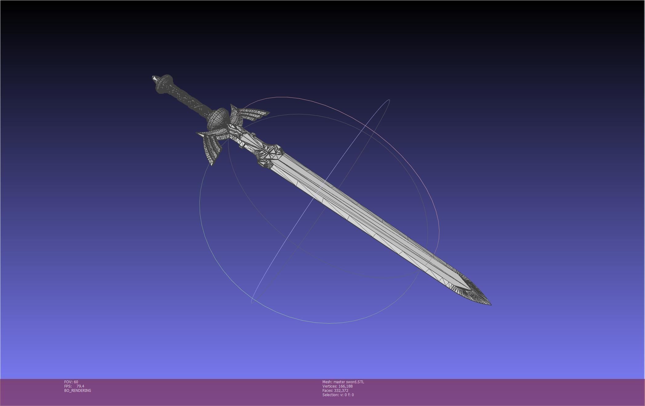 Zelda Master Sword Printable Assembly 3D print model_9