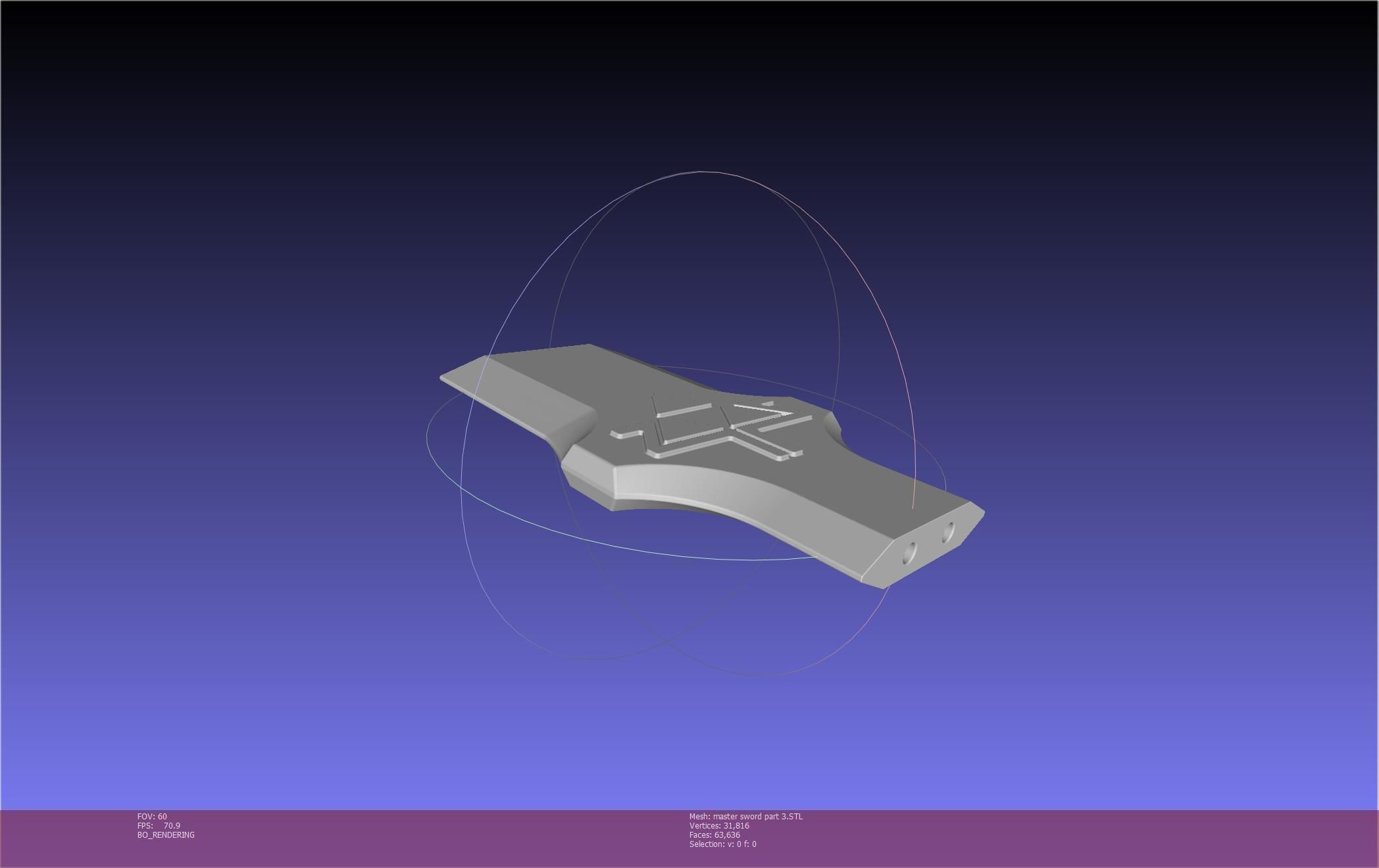 Zelda Master Sword Printable Assembly 3D print model_131