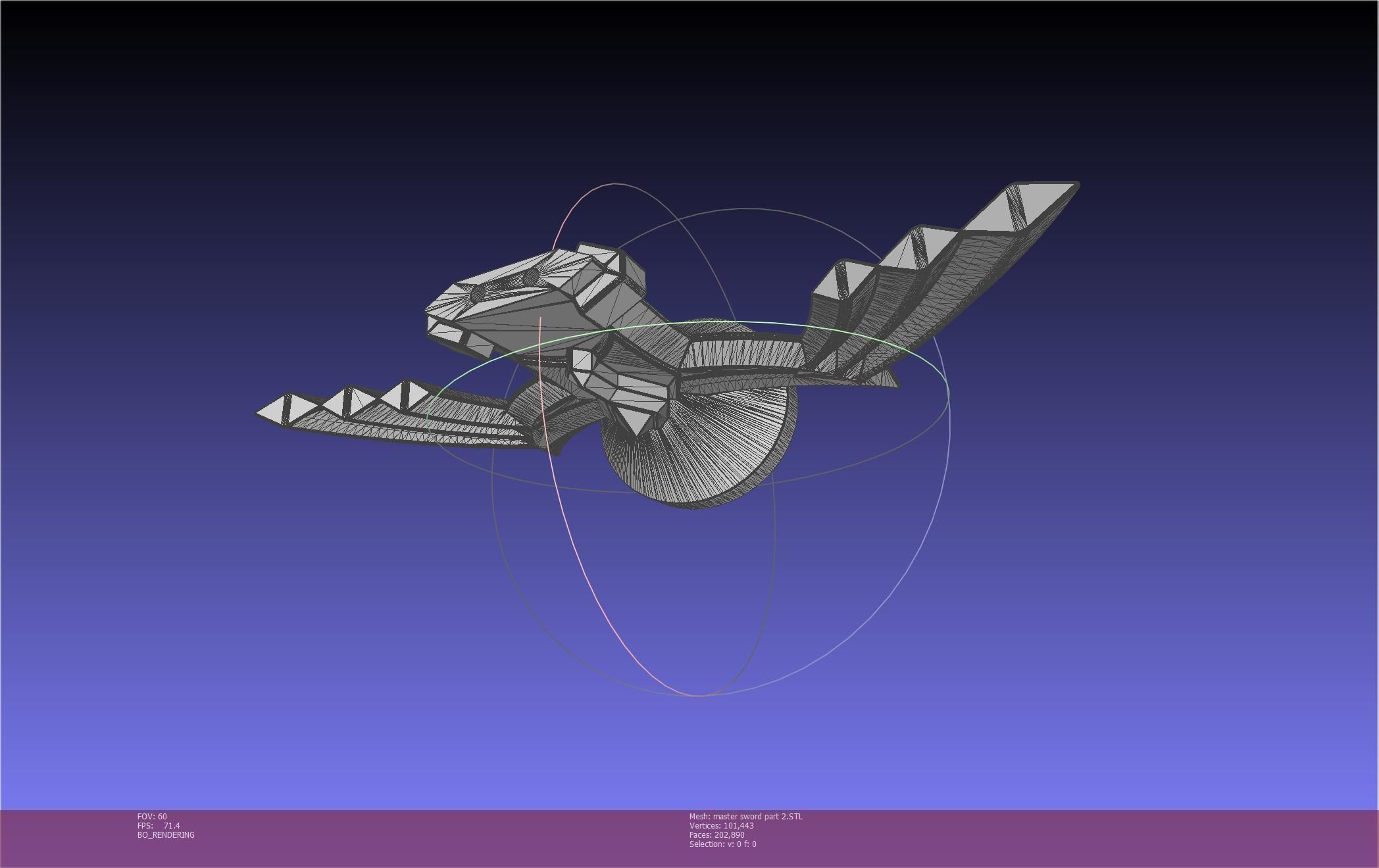 Zelda Master Sword Printable Assembly 3D print model_116