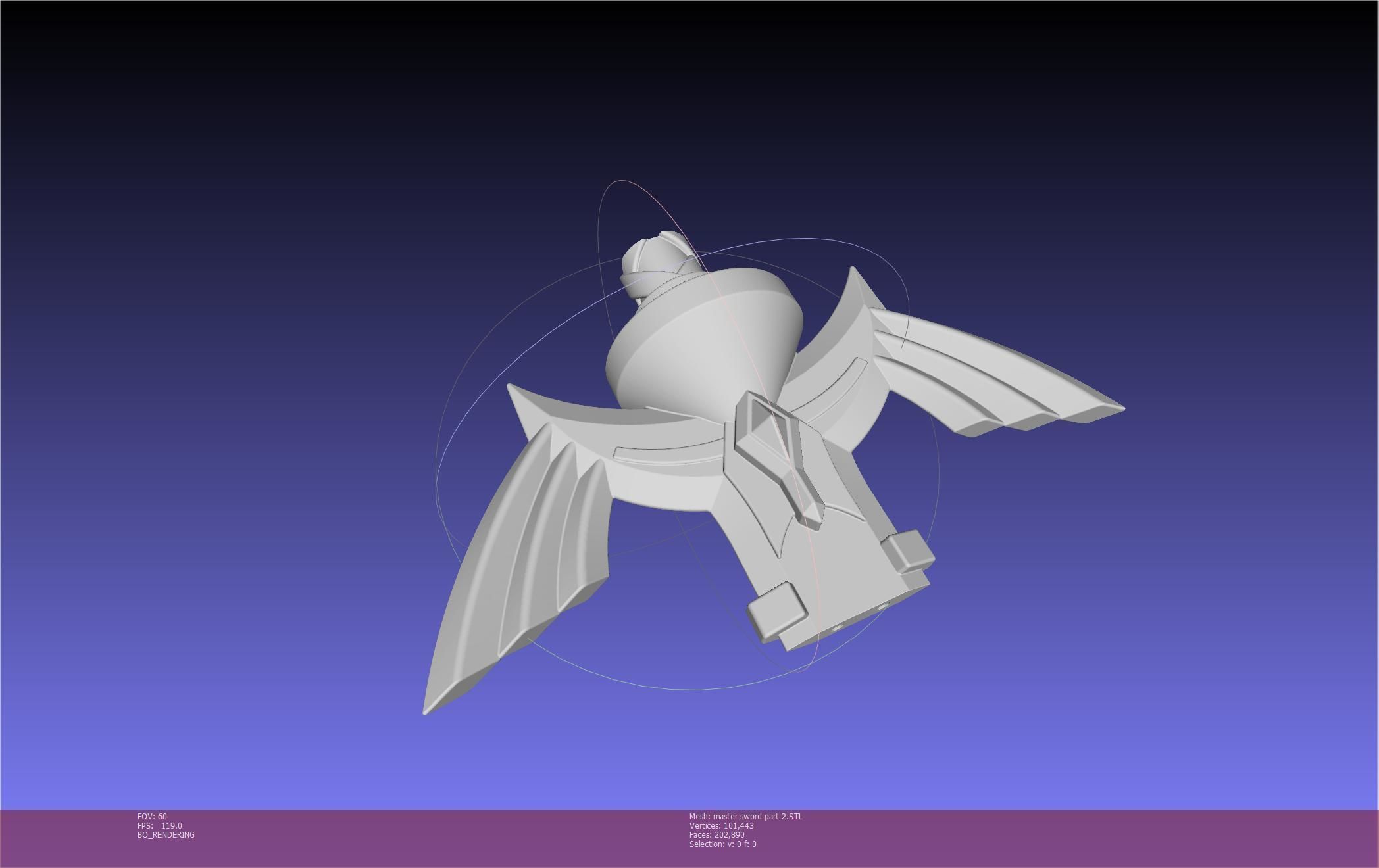 Zelda Master Sword Printable Assembly 3D print model_124