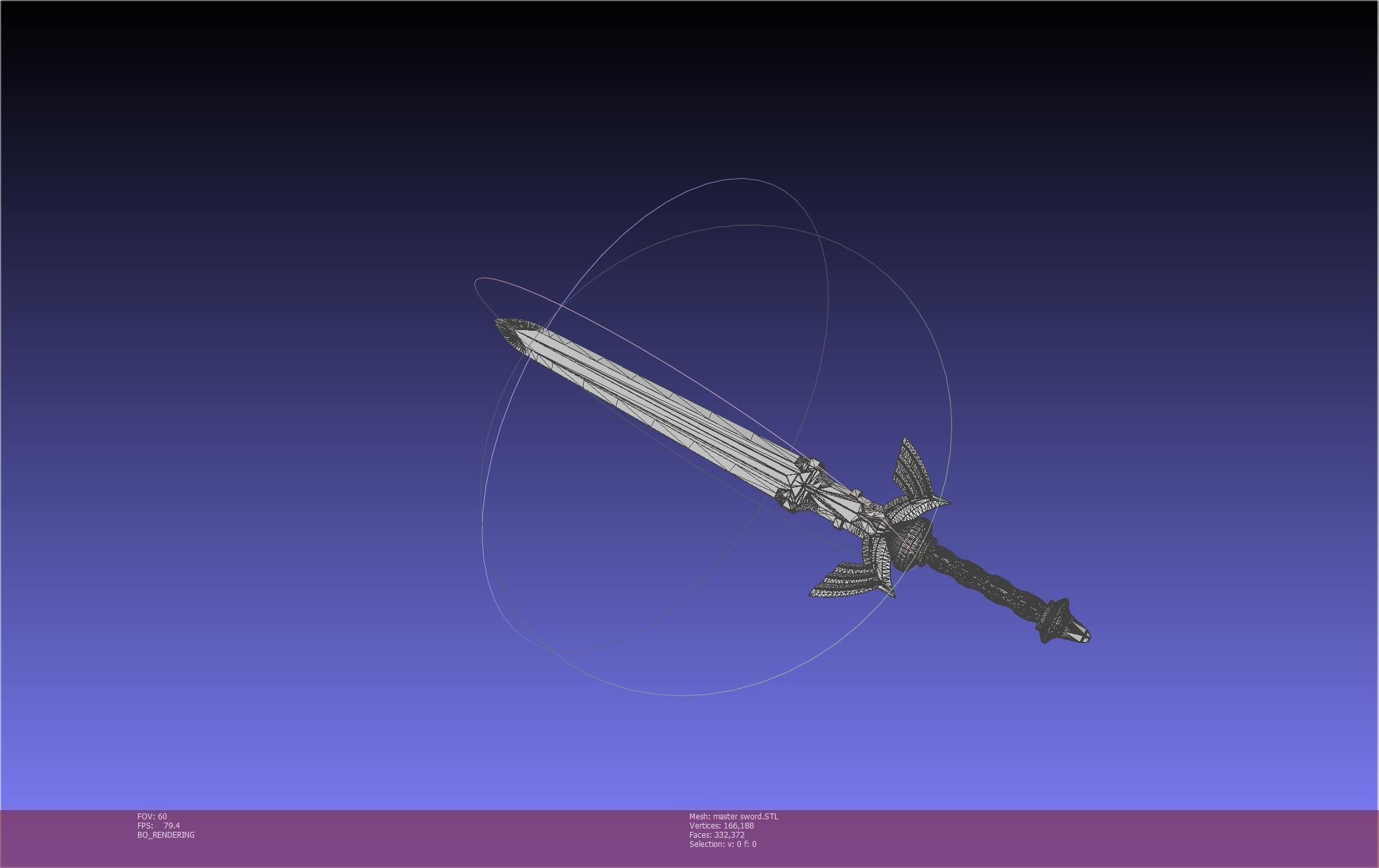 Zelda Master Sword Printable Assembly 3D print model_33