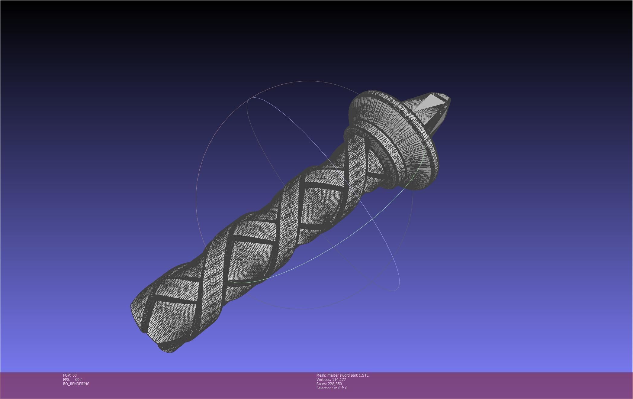 Zelda Master Sword Printable Assembly 3D print model_110