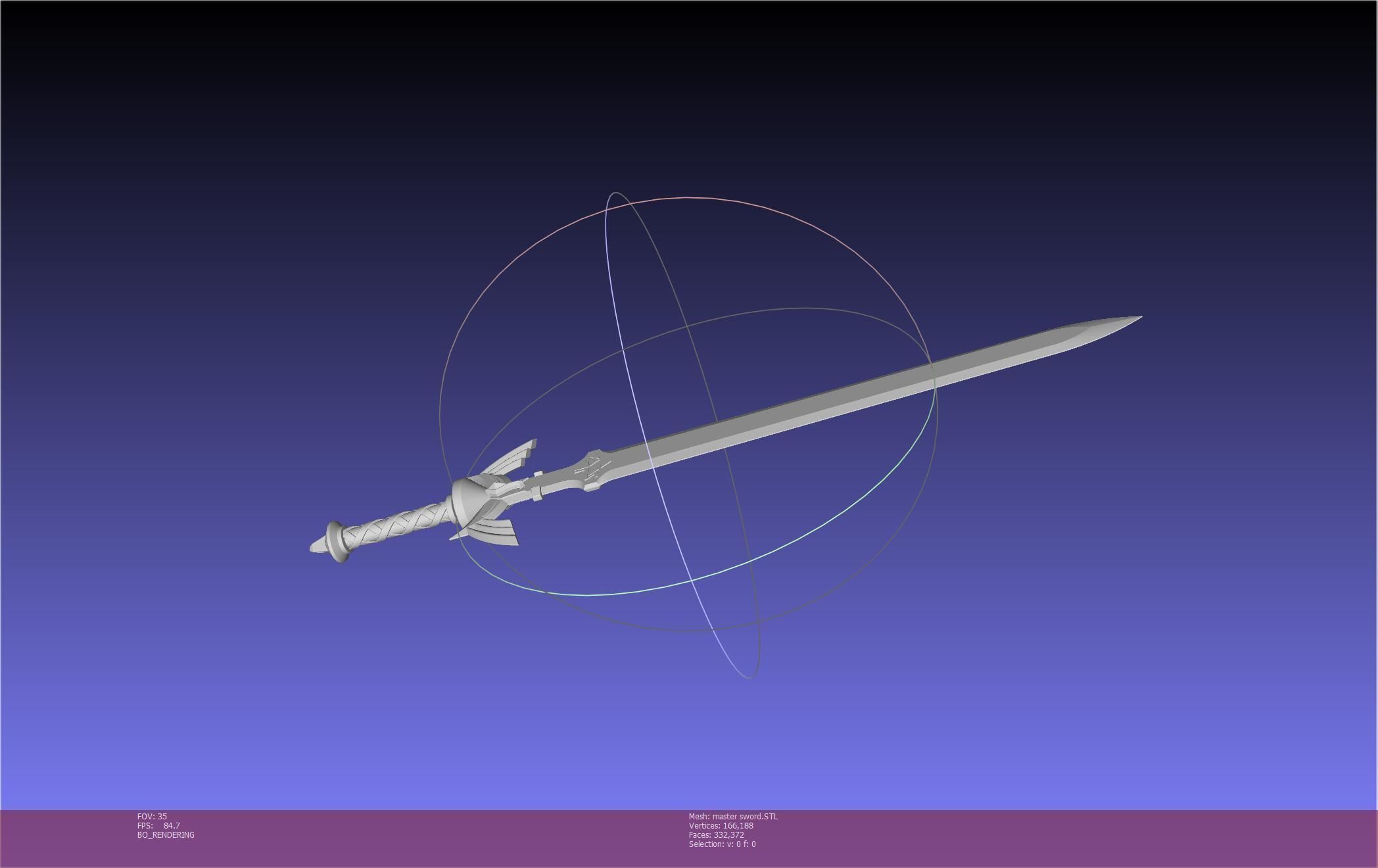 Zelda Master Sword Printable Assembly 3D print model_81