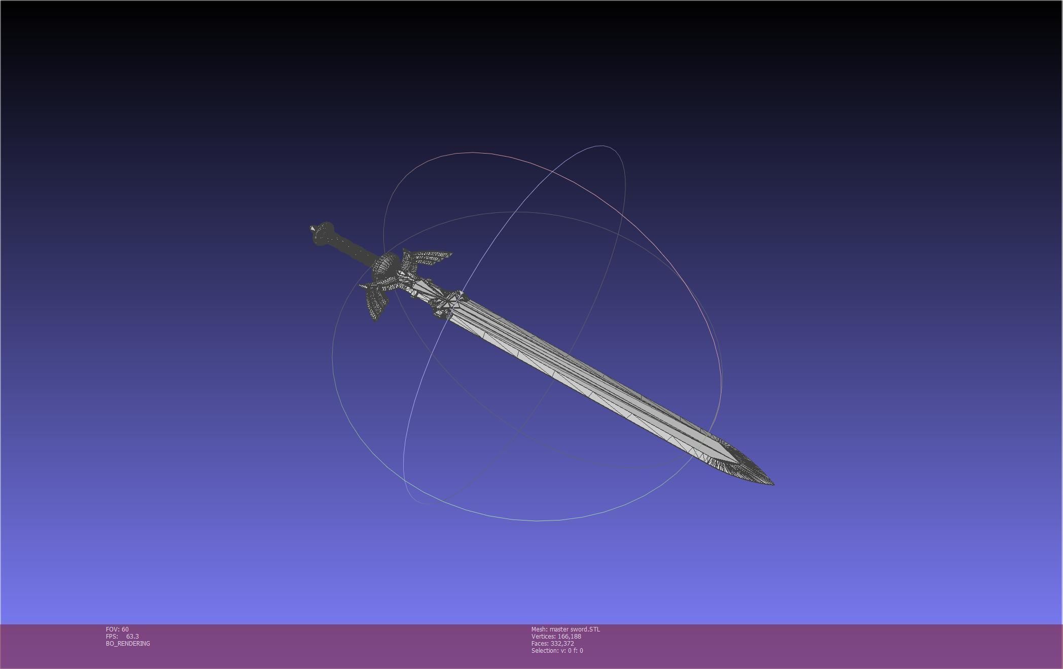Zelda Master Sword Printable Assembly 3D print model_30
