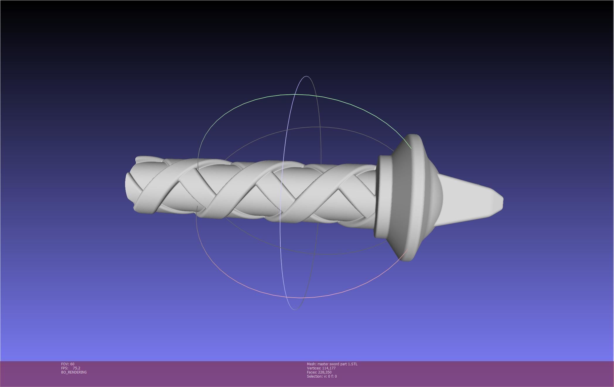 Zelda Master Sword Printable Assembly 3D print model_107