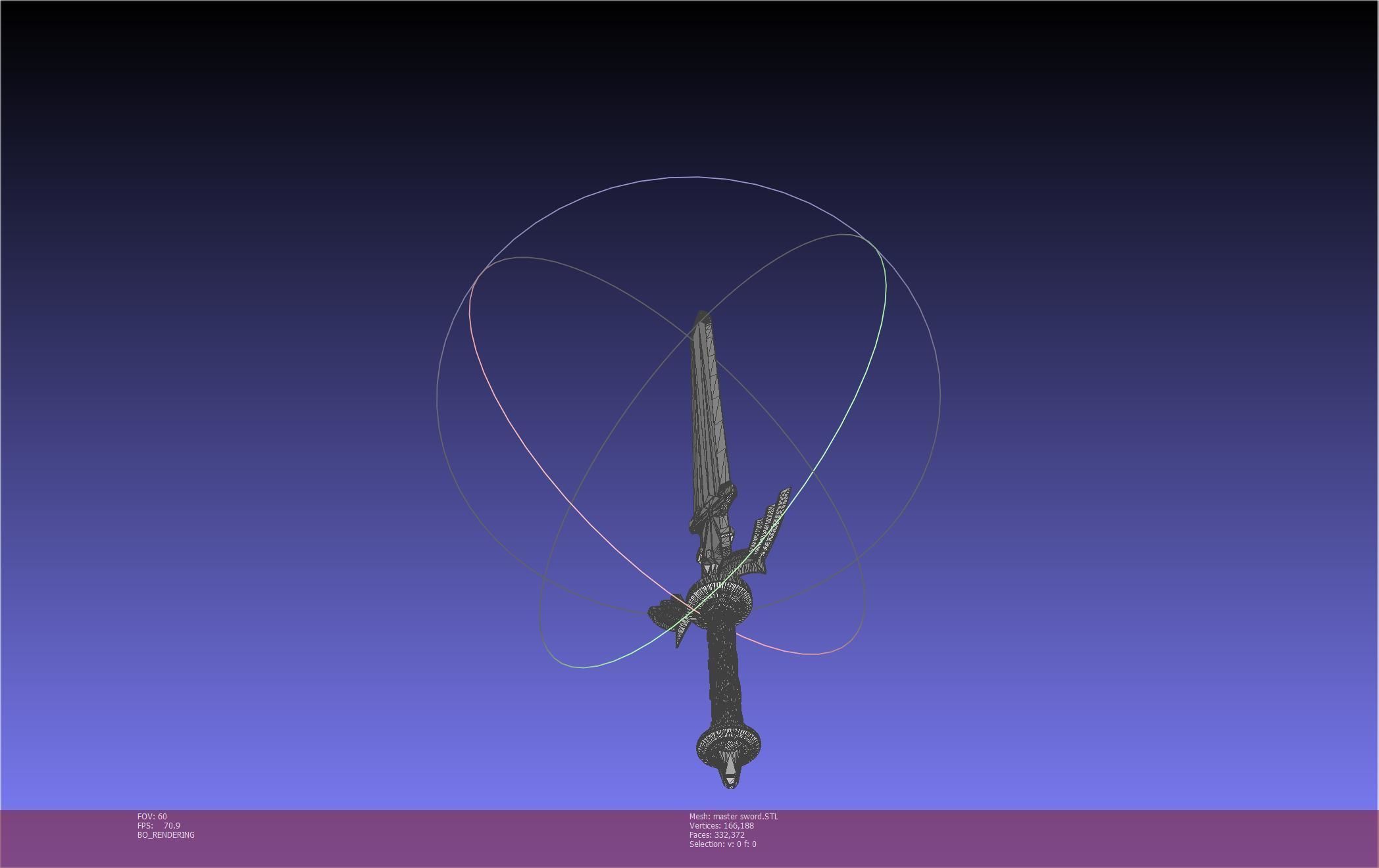 Zelda Master Sword Printable Assembly 3D print model_34