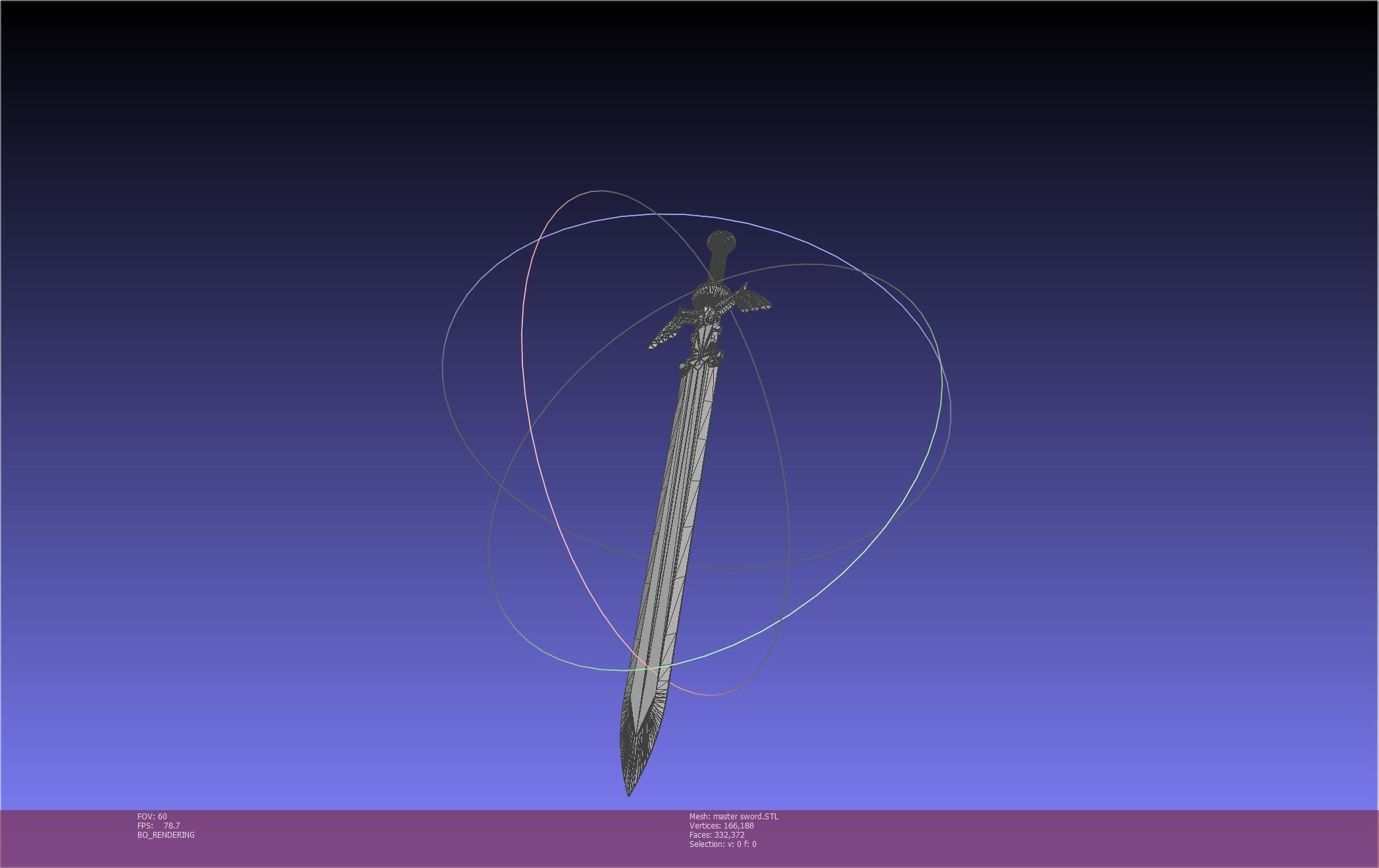 Zelda Master Sword Printable Assembly 3D print model_37