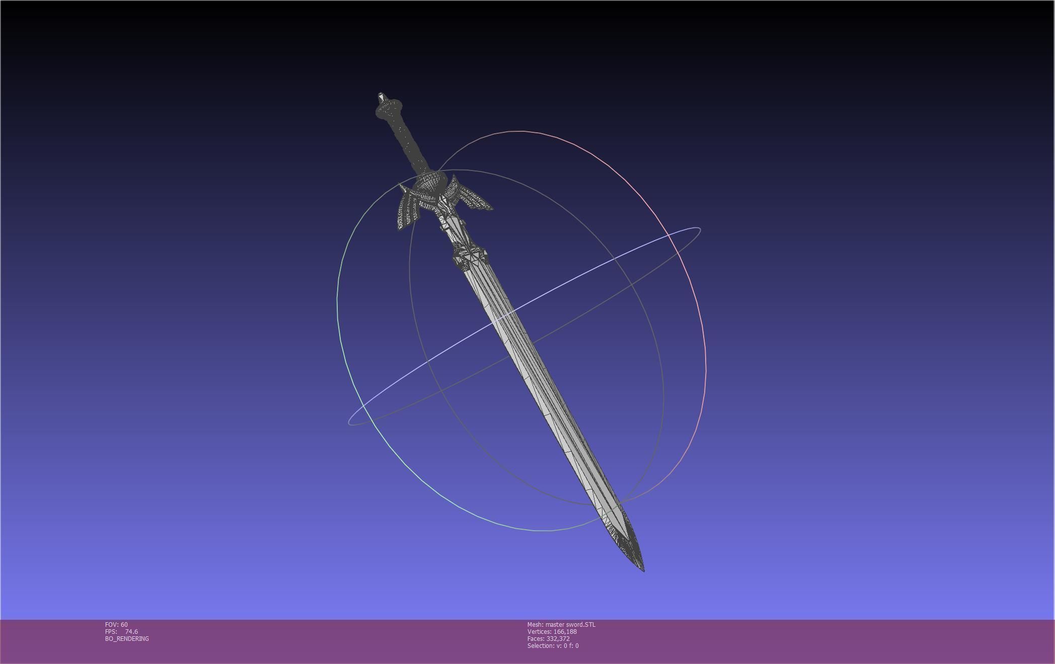 Zelda Master Sword Printable Assembly 3D print model_47