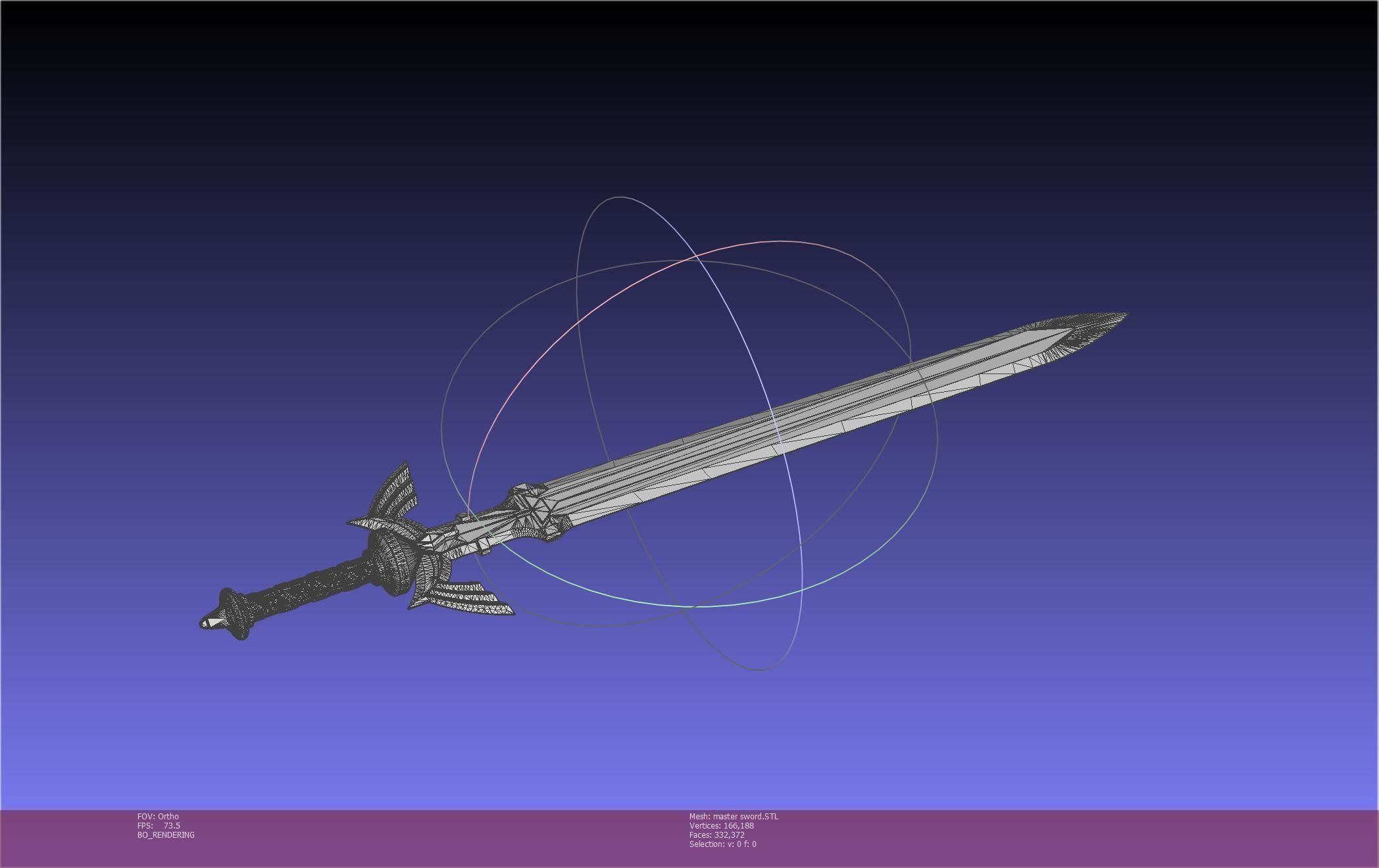 Zelda Master Sword Printable Assembly 3D print model_54