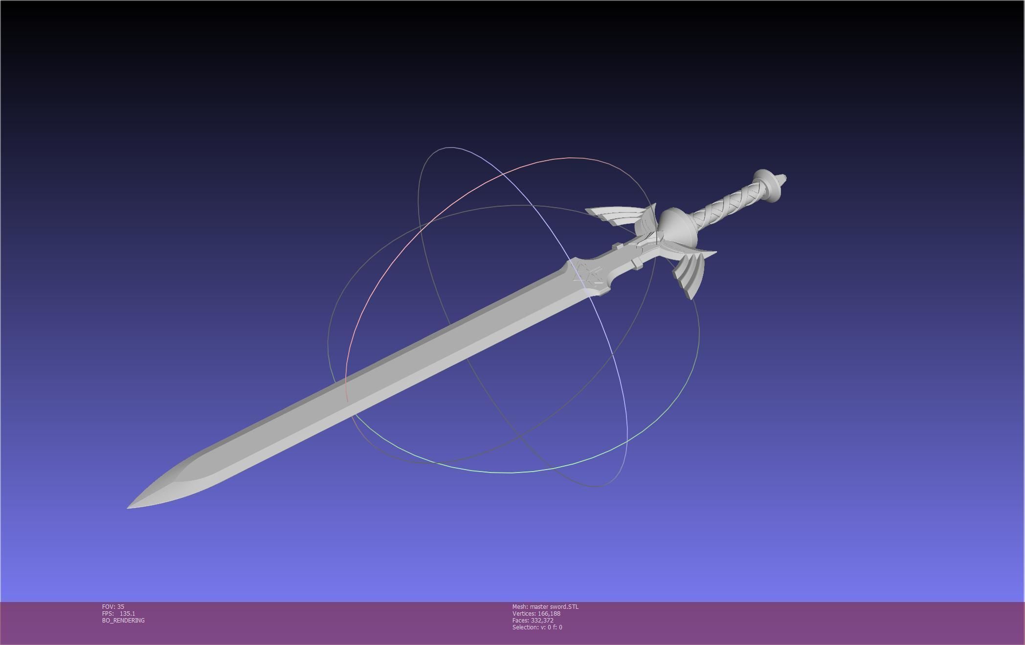 Zelda Master Sword Printable Assembly 3D print model_92