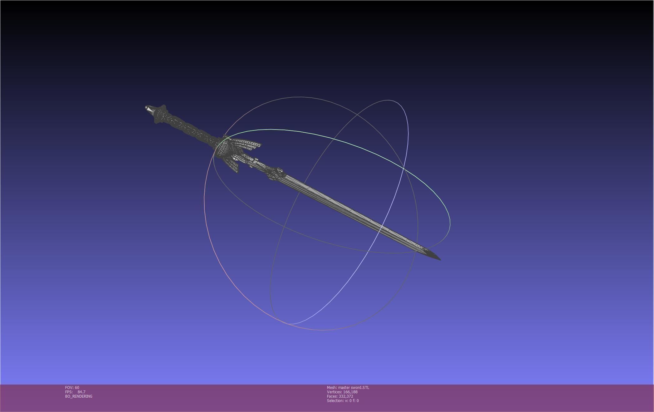 Zelda Master Sword Printable Assembly 3D print model_13