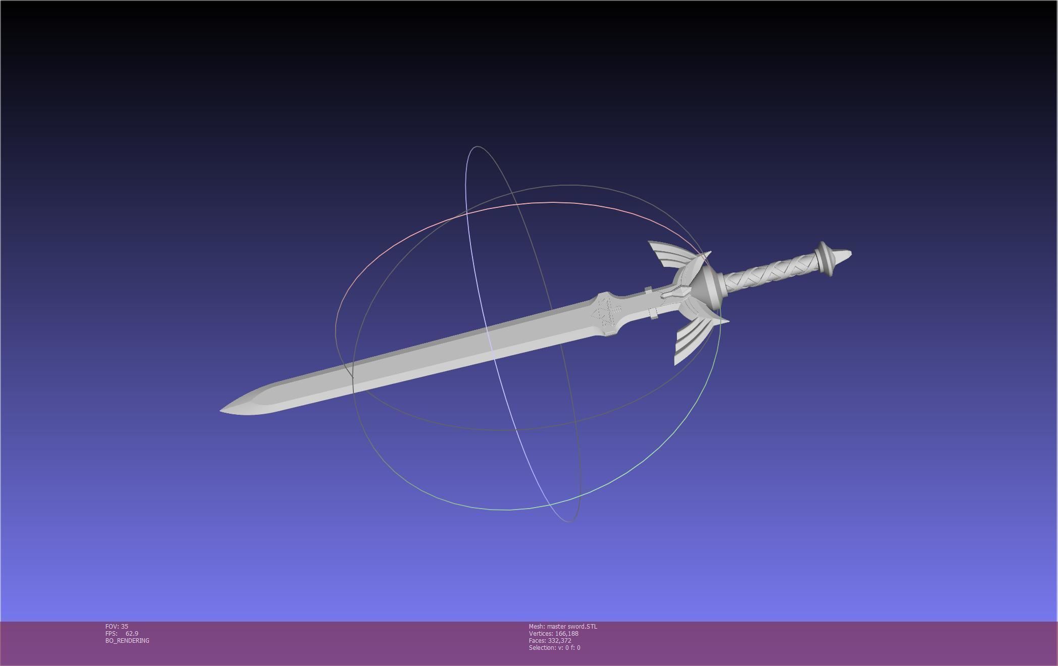Zelda Master Sword Printable Assembly 3D print model_91