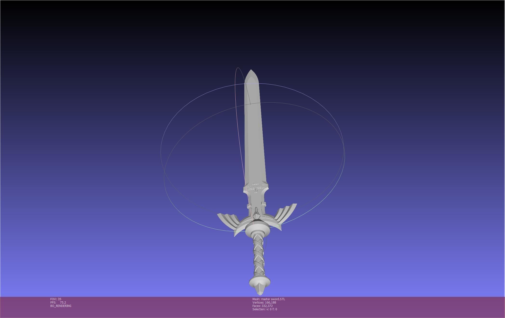 Zelda Master Sword Printable Assembly 3D print model_86
