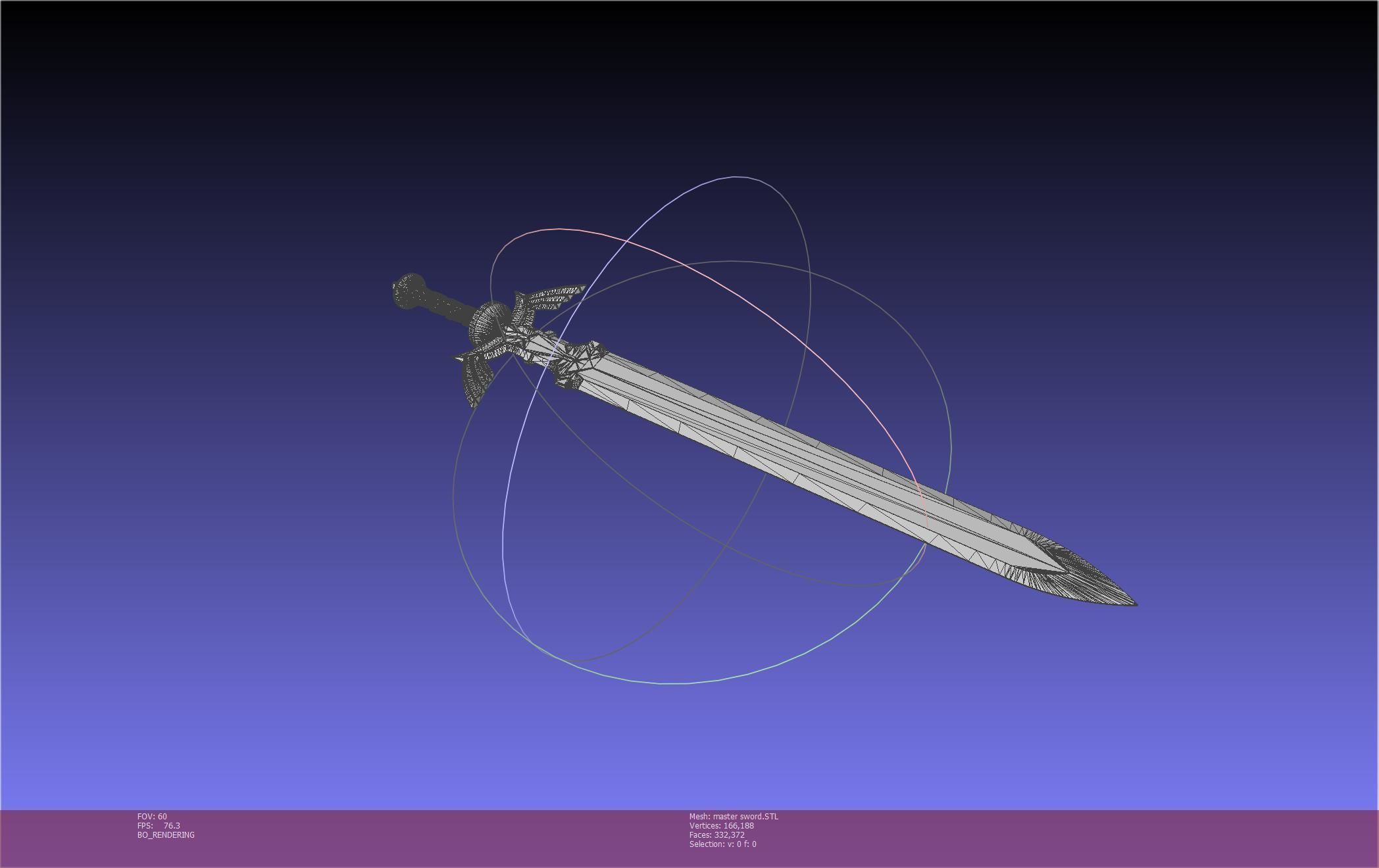 Zelda Master Sword Printable Assembly 3D print model_18