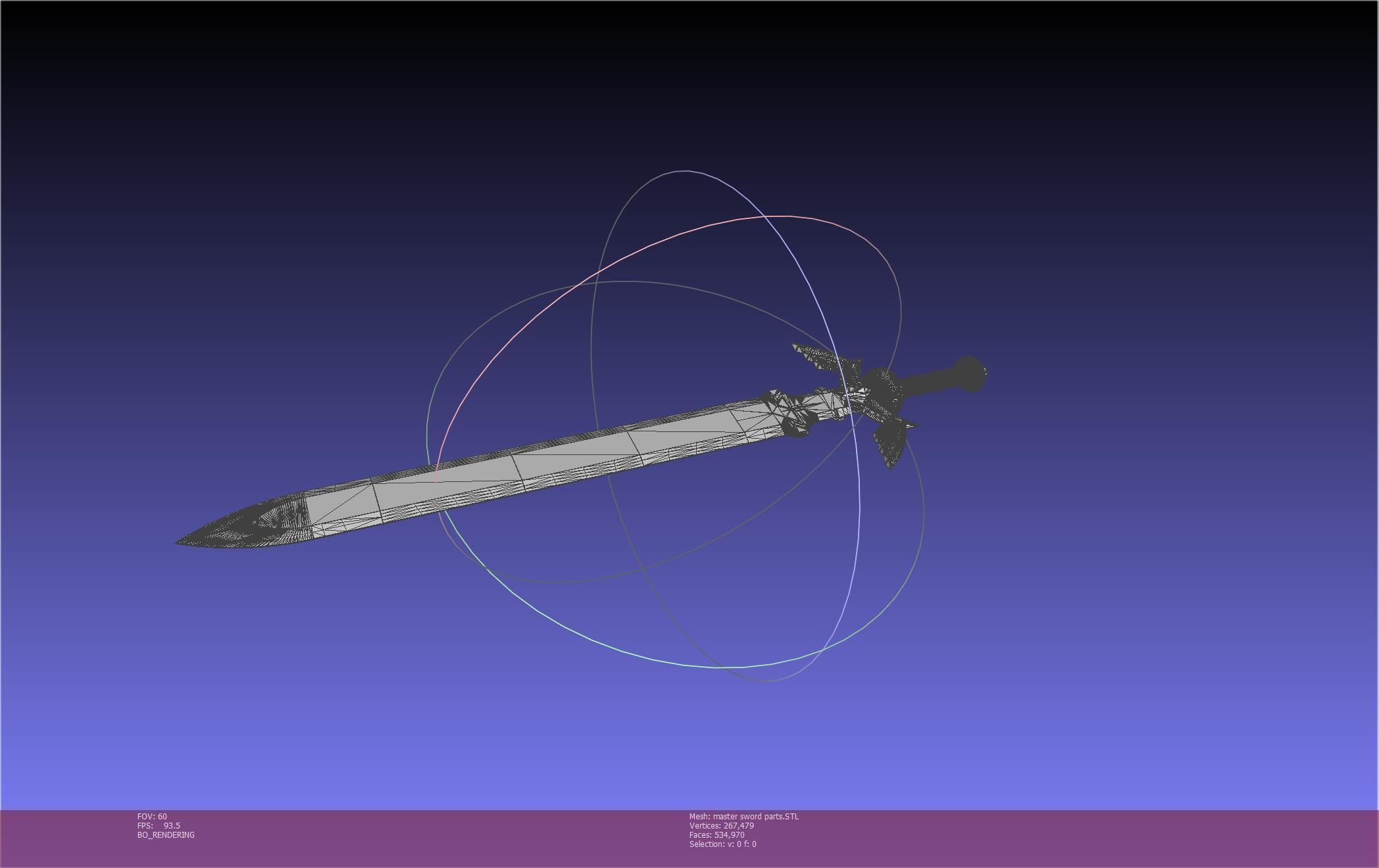 Zelda Master Sword Printable Assembly 3D print model_145