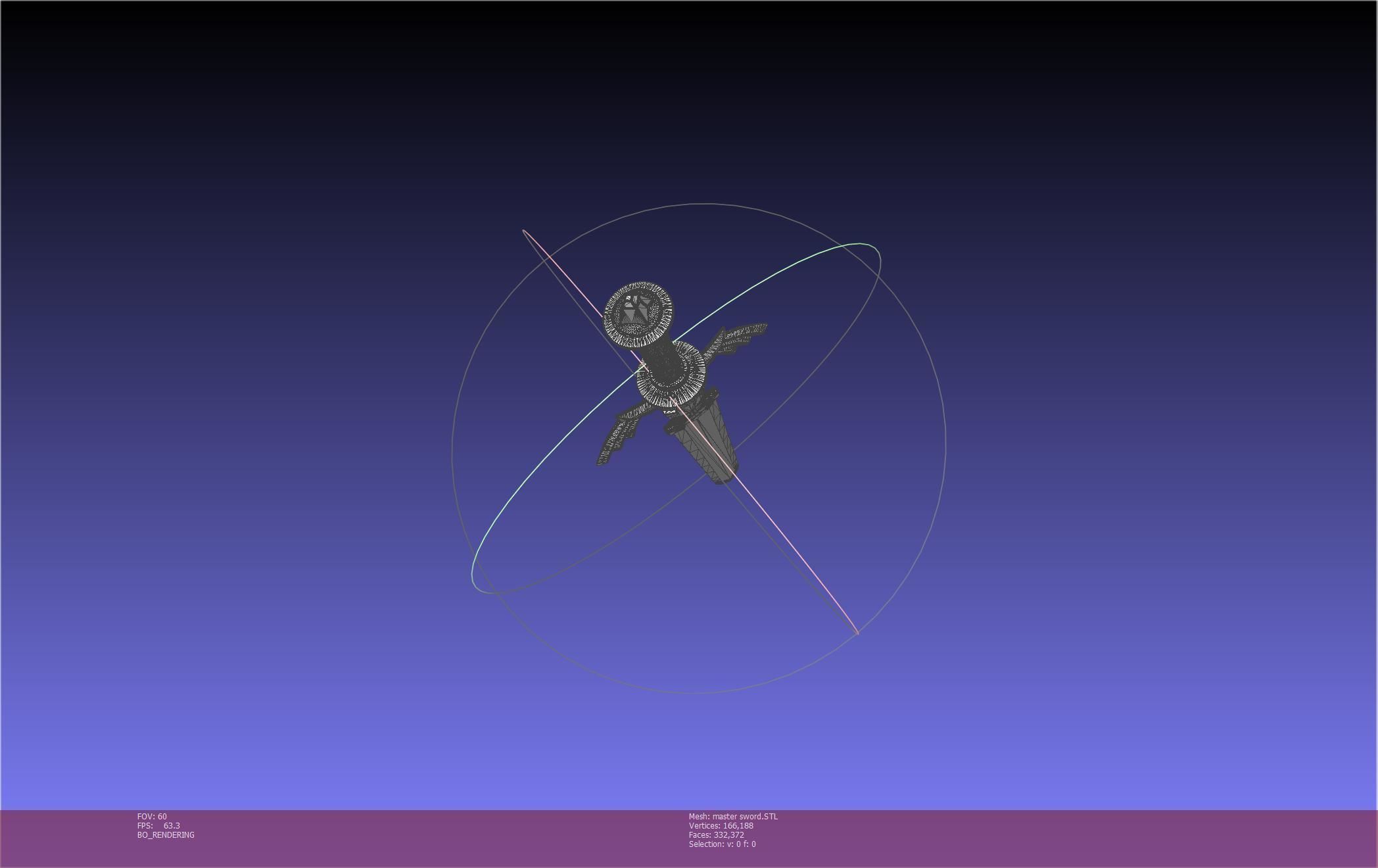 Zelda Master Sword Printable Assembly 3D print model_22