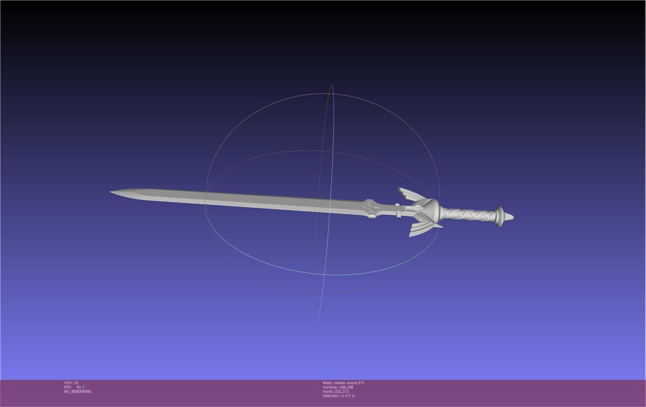 Zelda Master Sword Printable Assembly 3D print model_84