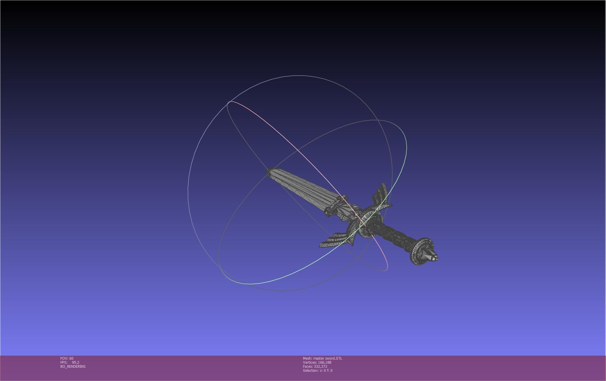 Zelda Master Sword Printable Assembly 3D print model_20