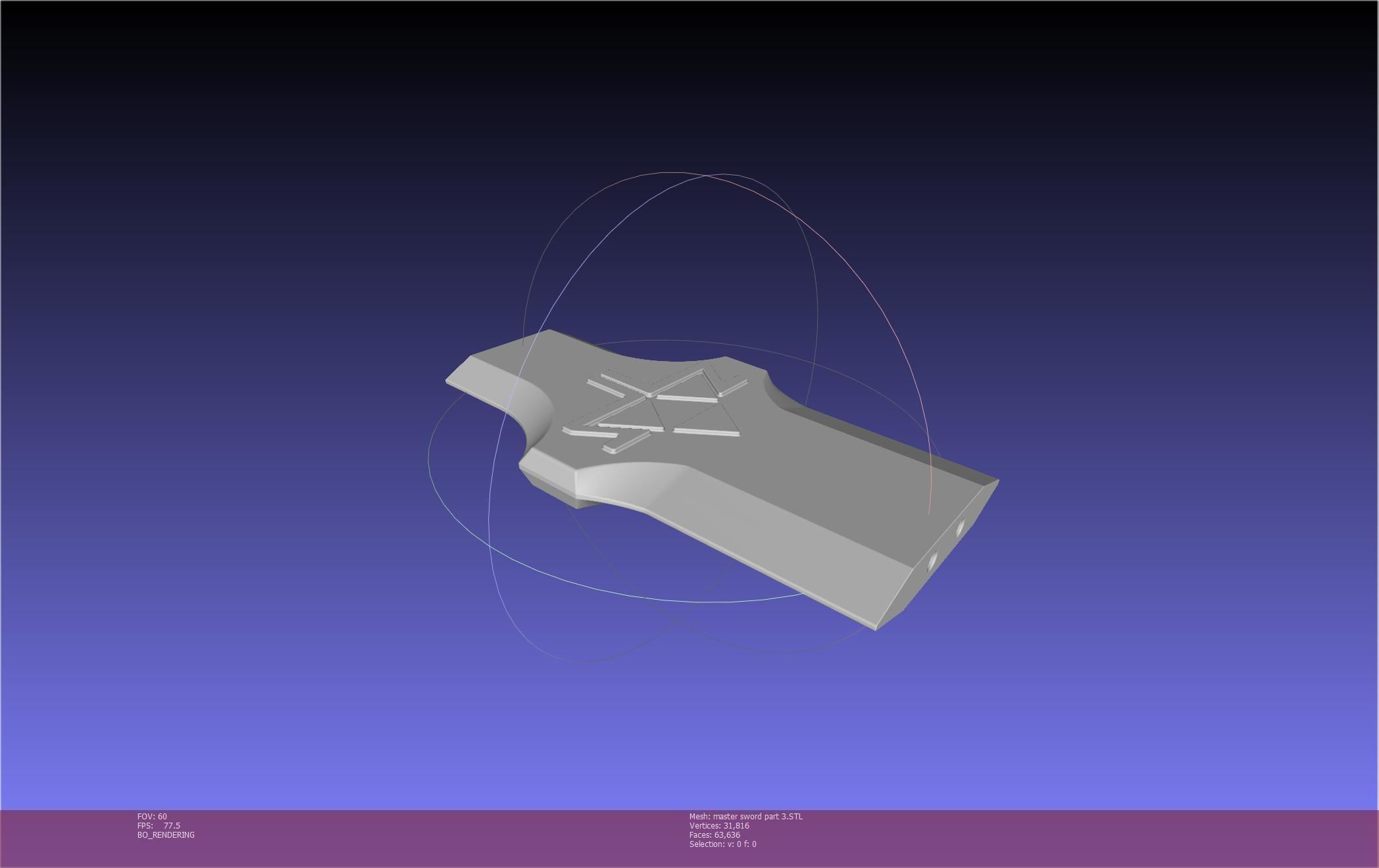 Zelda Master Sword Printable Assembly 3D print model_133