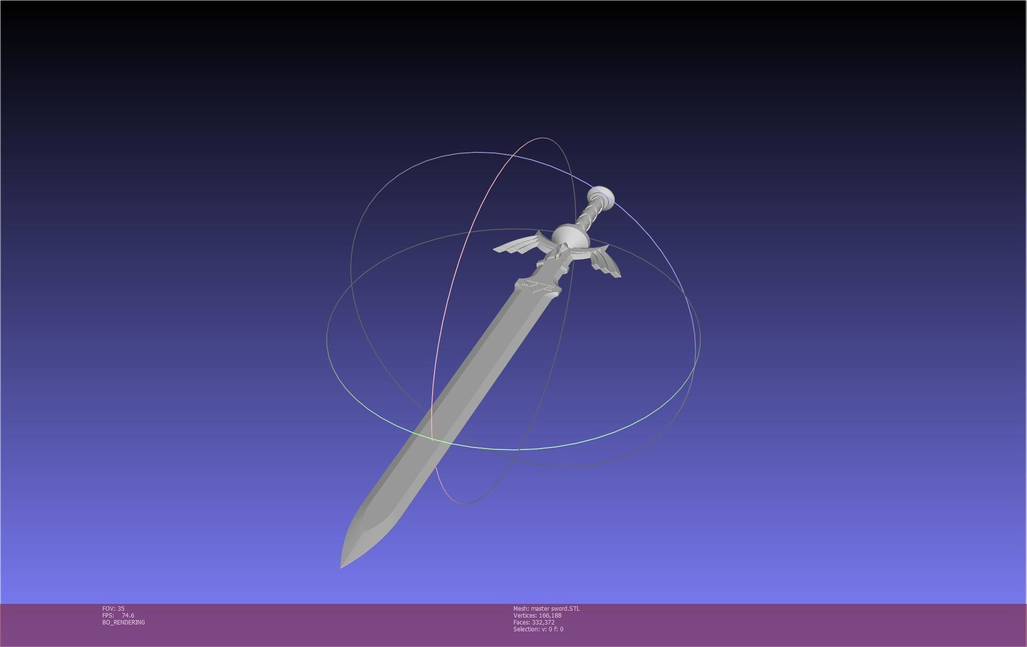 Zelda Master Sword Printable Assembly 3D print model_88