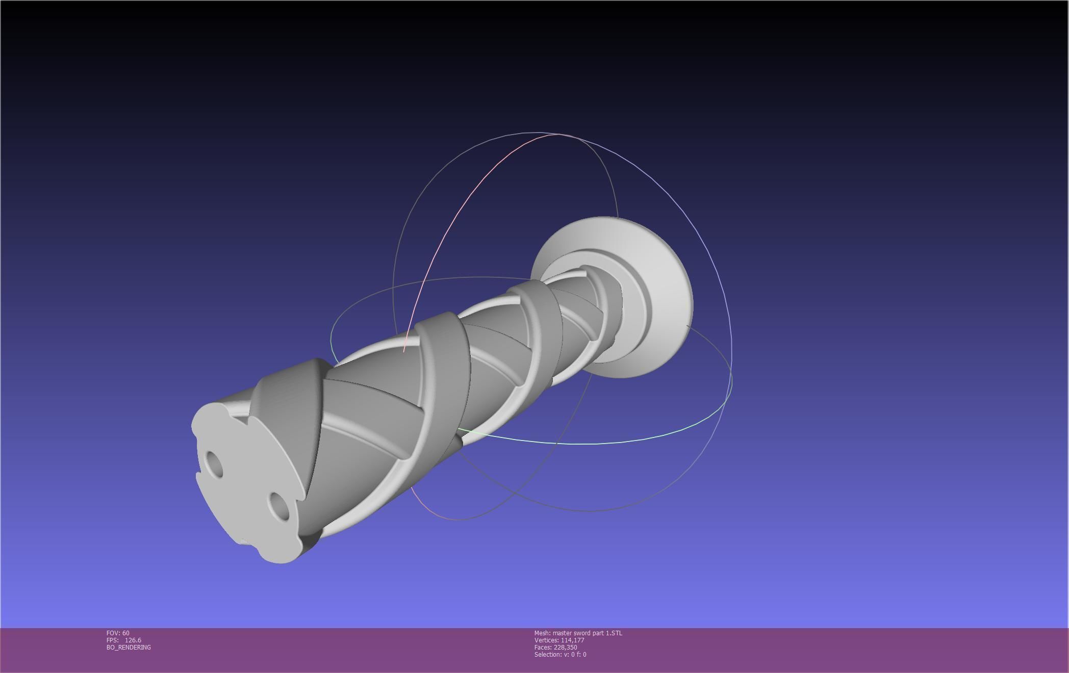 Zelda Master Sword Printable Assembly 3D print model_104