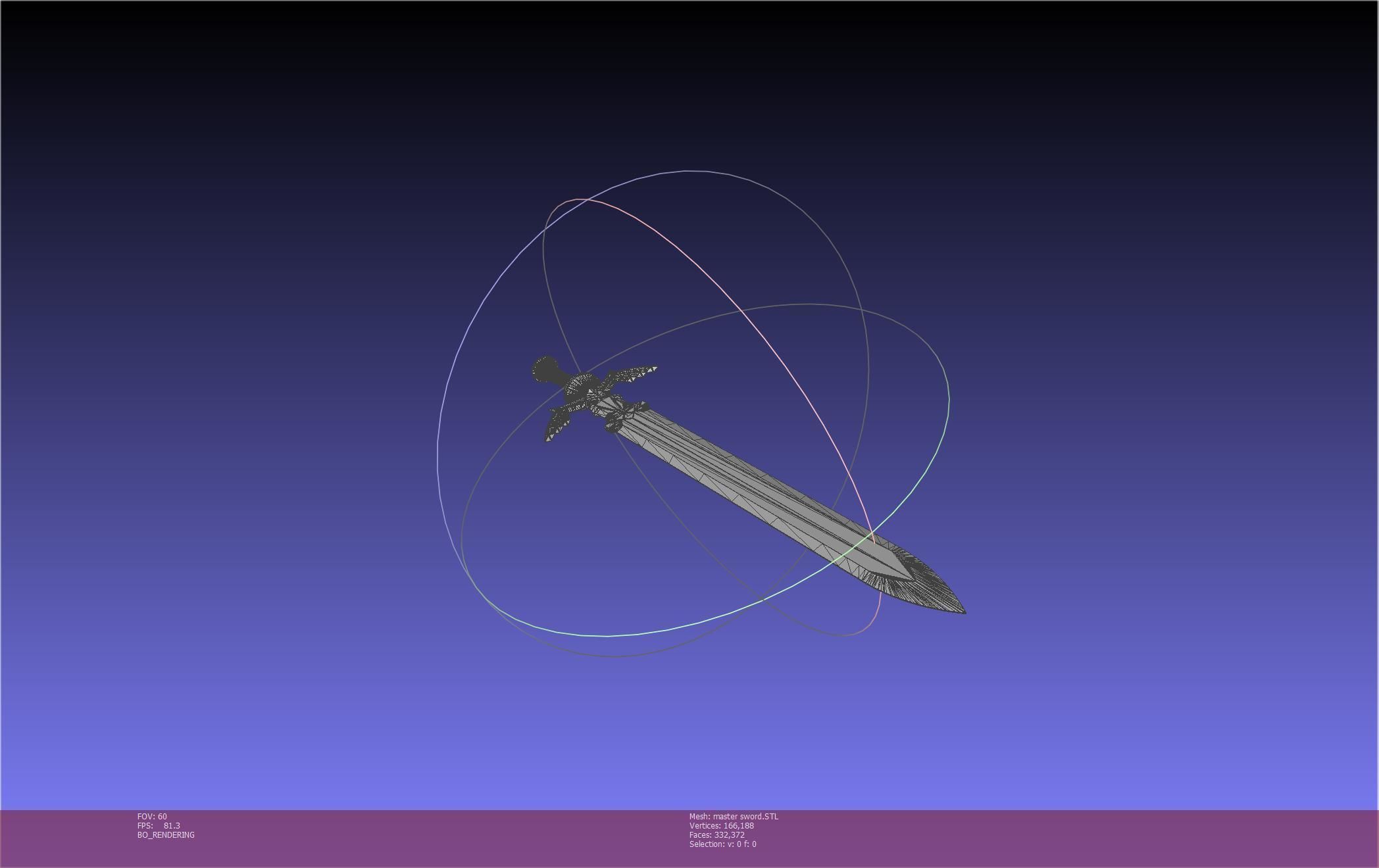Zelda Master Sword Printable Assembly 3D print model_35