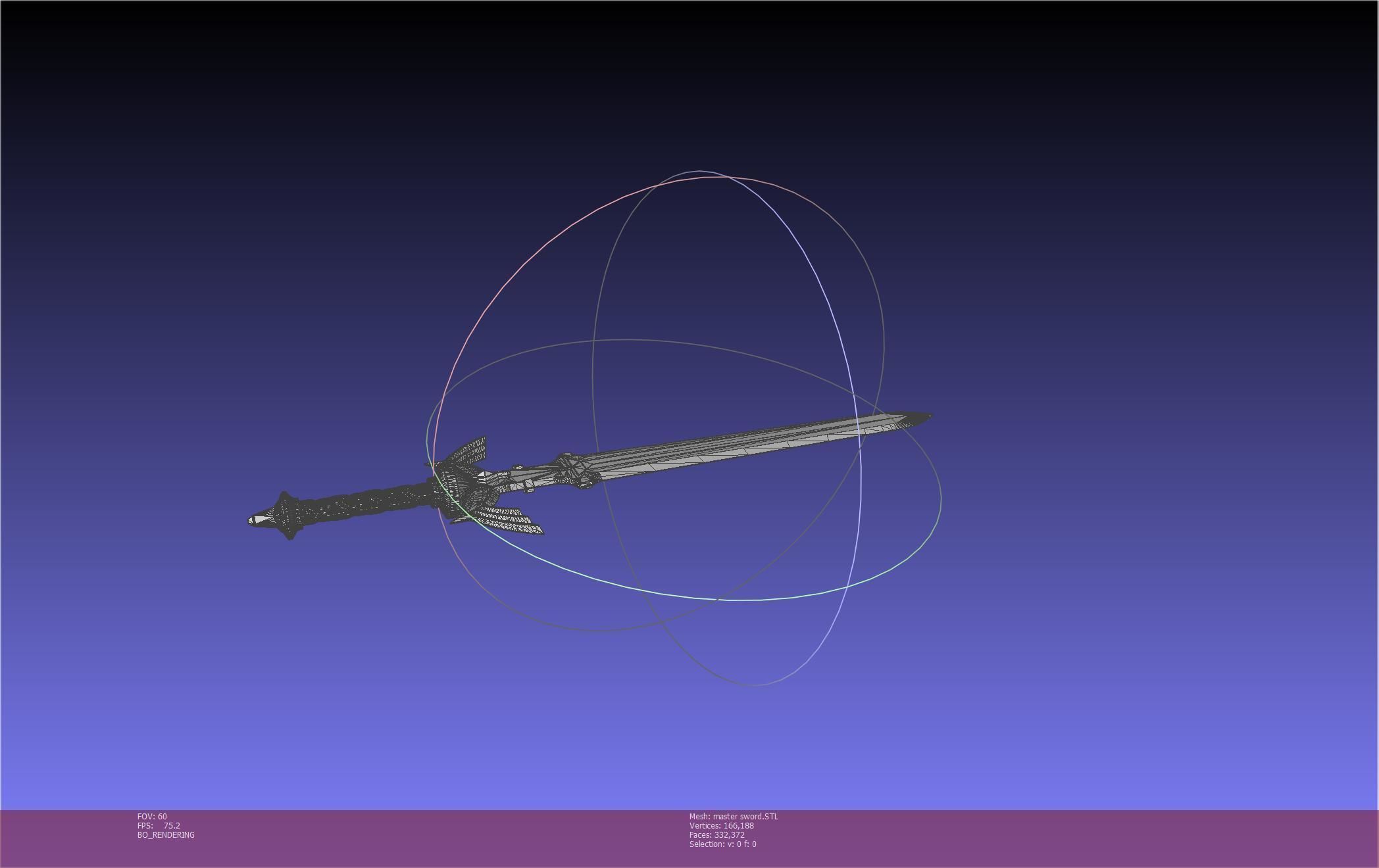 Zelda Master Sword Printable Assembly 3D print model_29