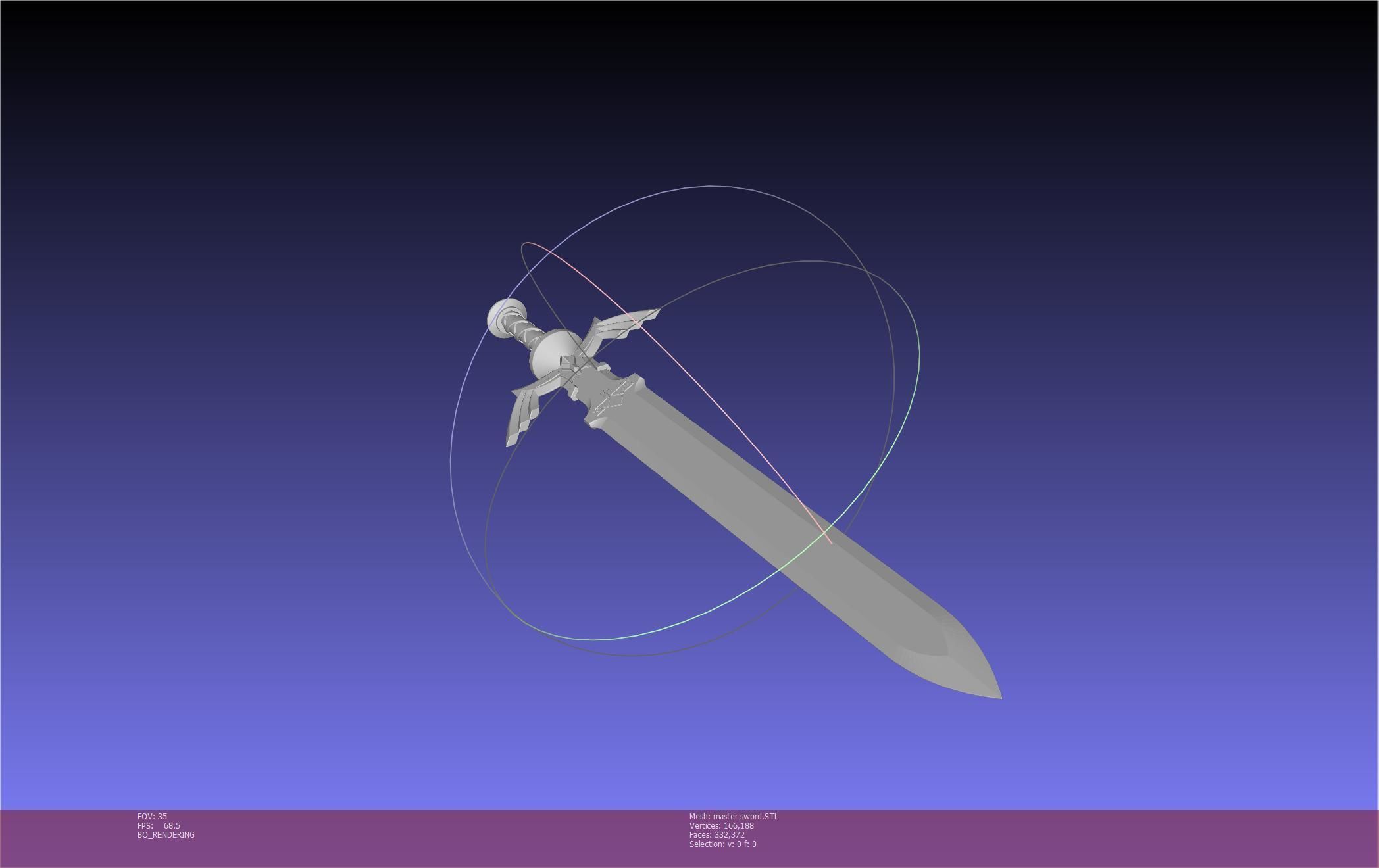 Zelda Master Sword Printable Assembly 3D print model_62