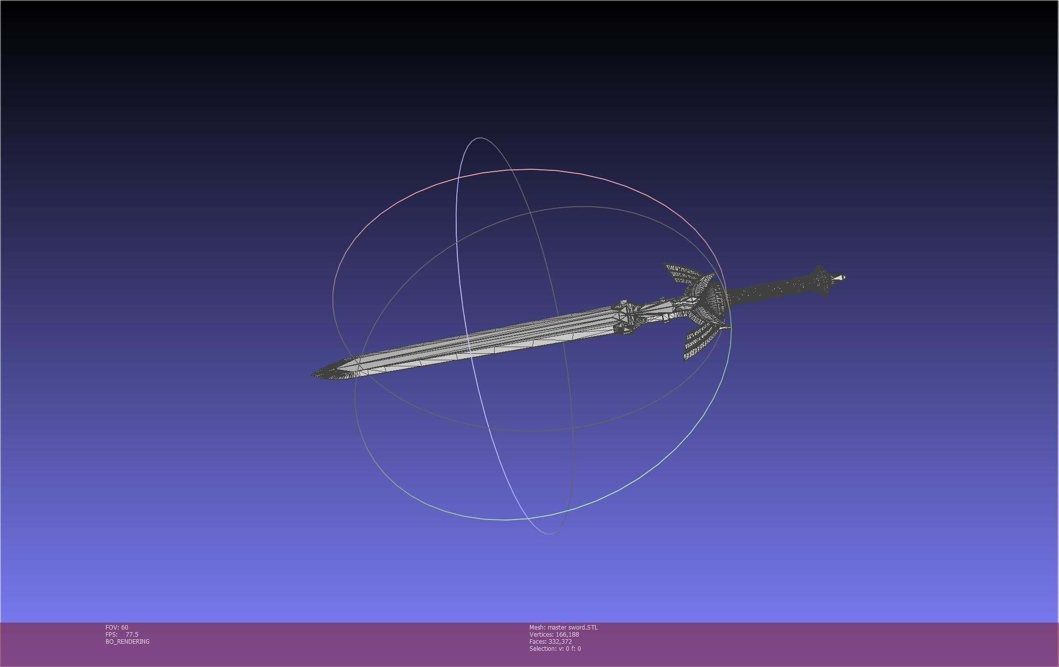 Zelda Master Sword Printable Assembly 3D print model_38