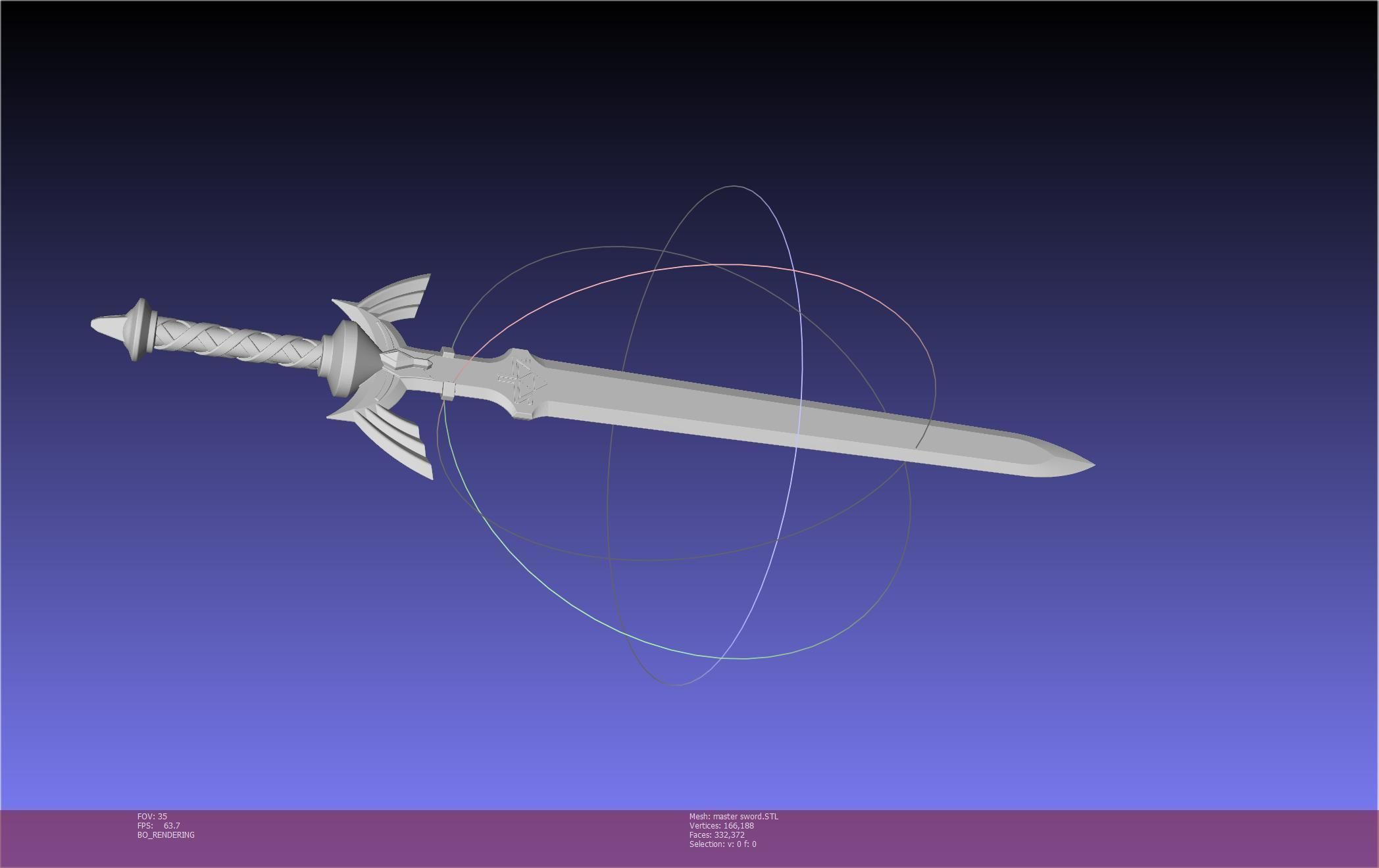 Zelda Master Sword Printable Assembly 3D print model_71