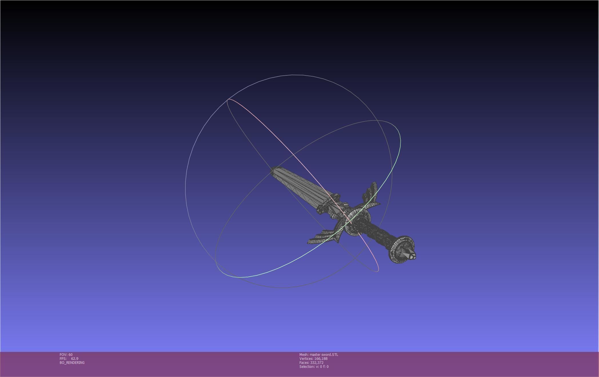 Zelda Master Sword Printable Assembly 3D print model_24