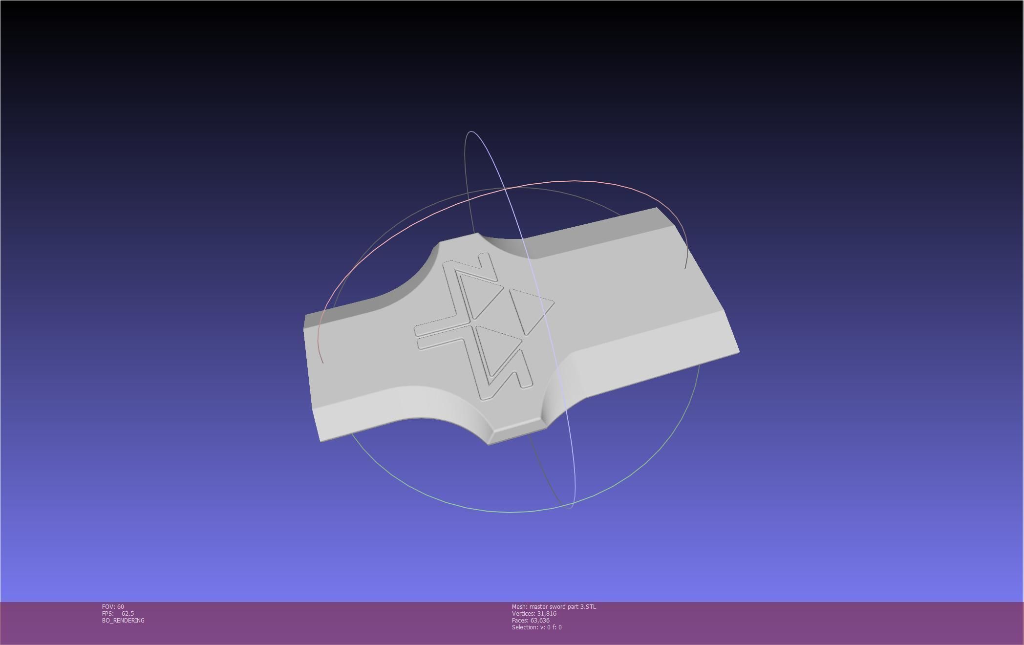 Zelda Master Sword Printable Assembly 3D print model_132