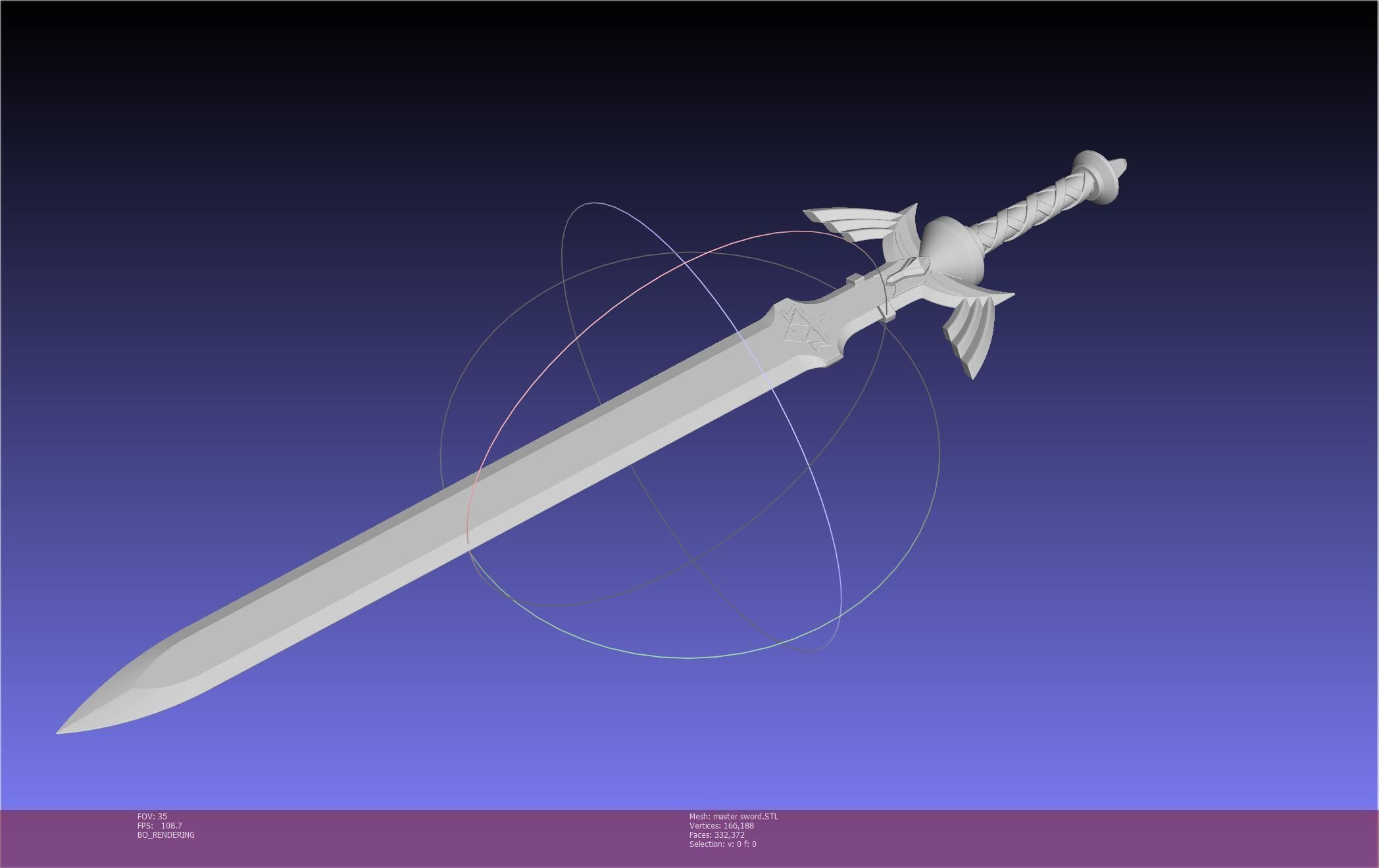Zelda Master Sword Printable Assembly 3D print model_94
